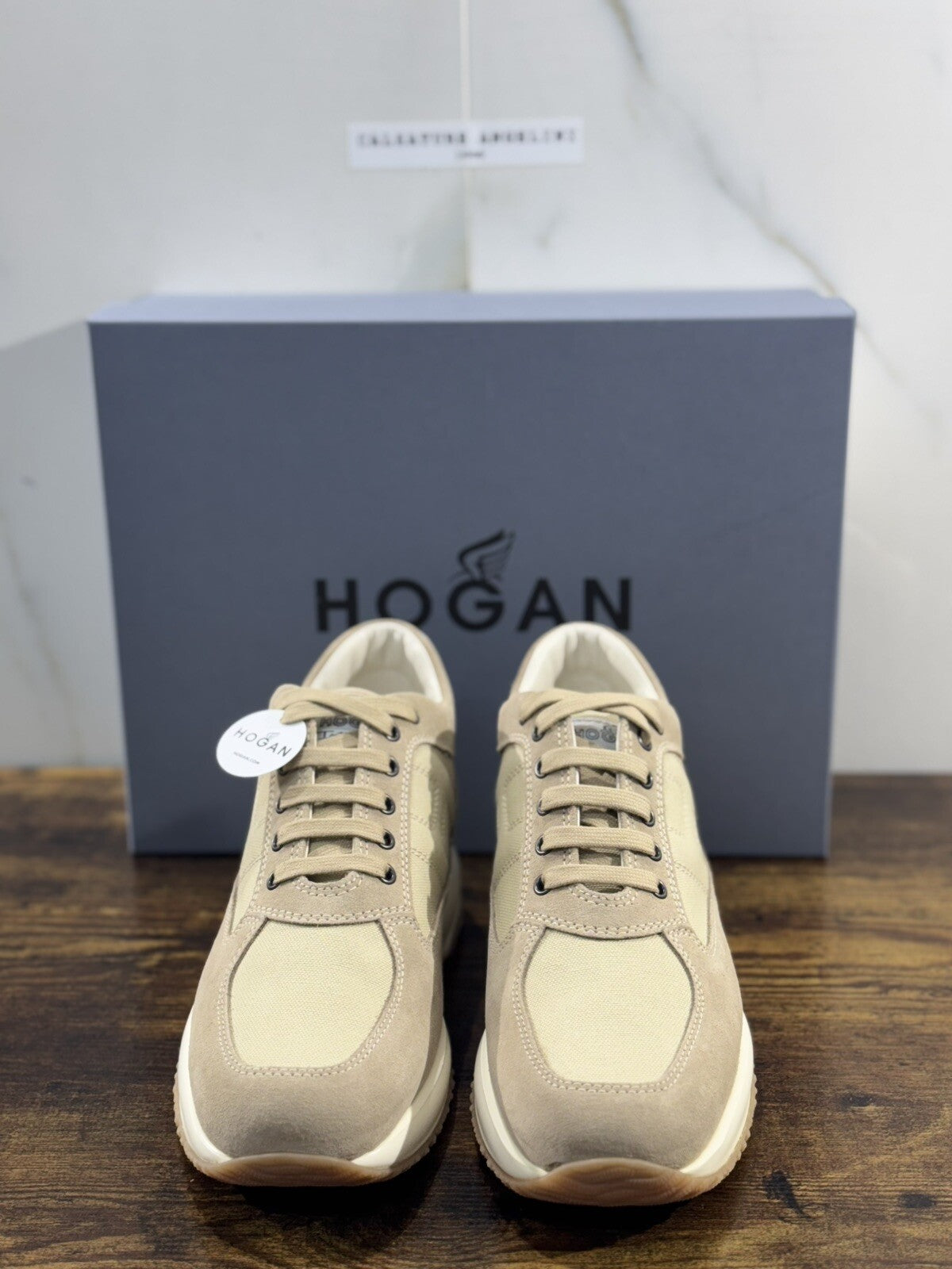 Hogan Interactive Uomo Suede Beige Luxury Hogan Men 41