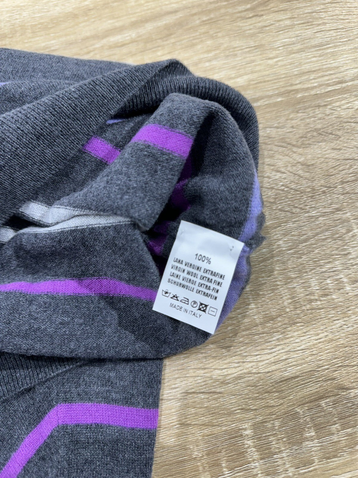 Heritage Maglia Uomo 100% Cashmere Grigio Made In Italy 50