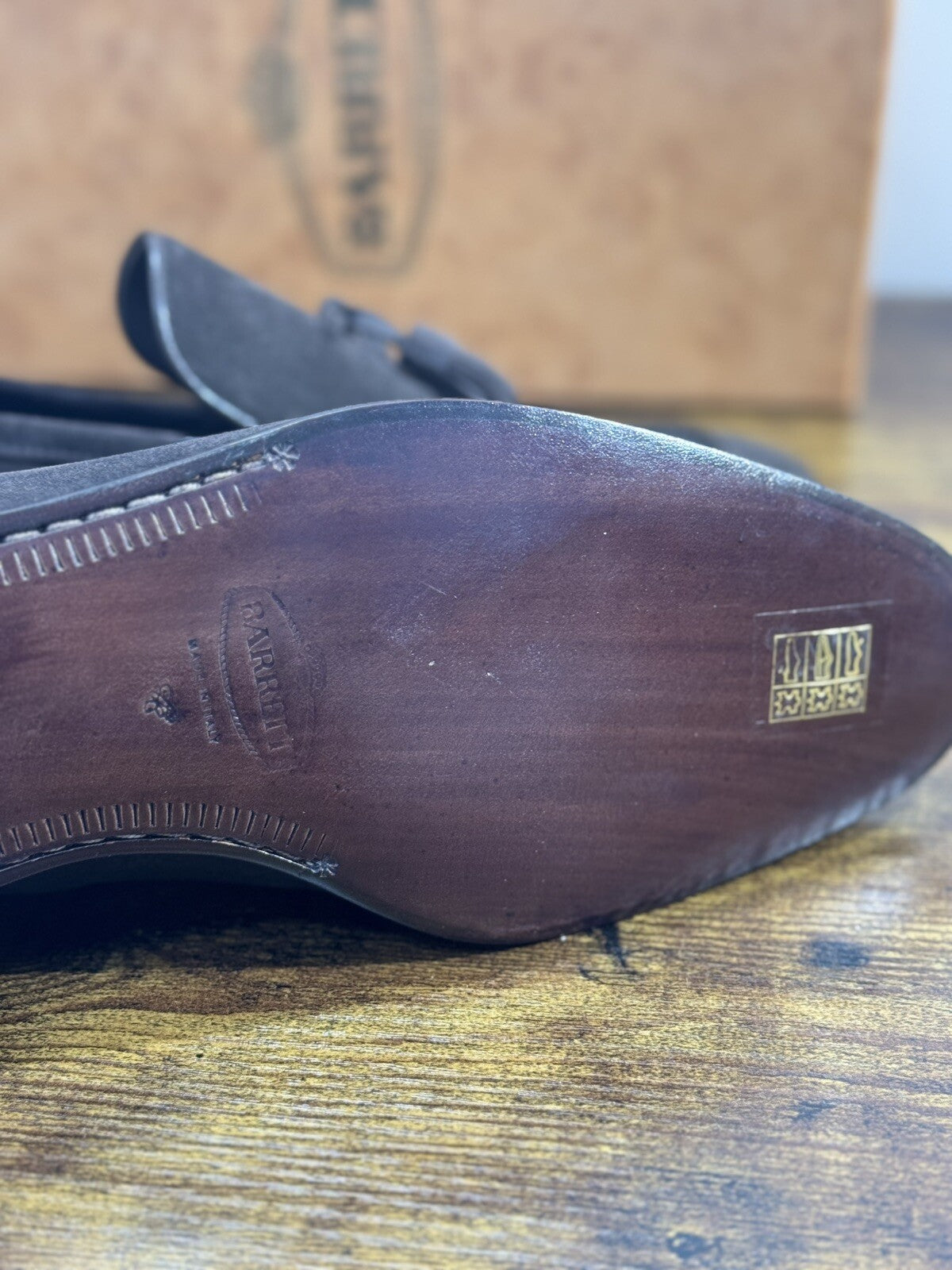 Barrett Mocassino Nappine Uomo Pelle Suede Testa Moro Luxury Men Barrett 40
