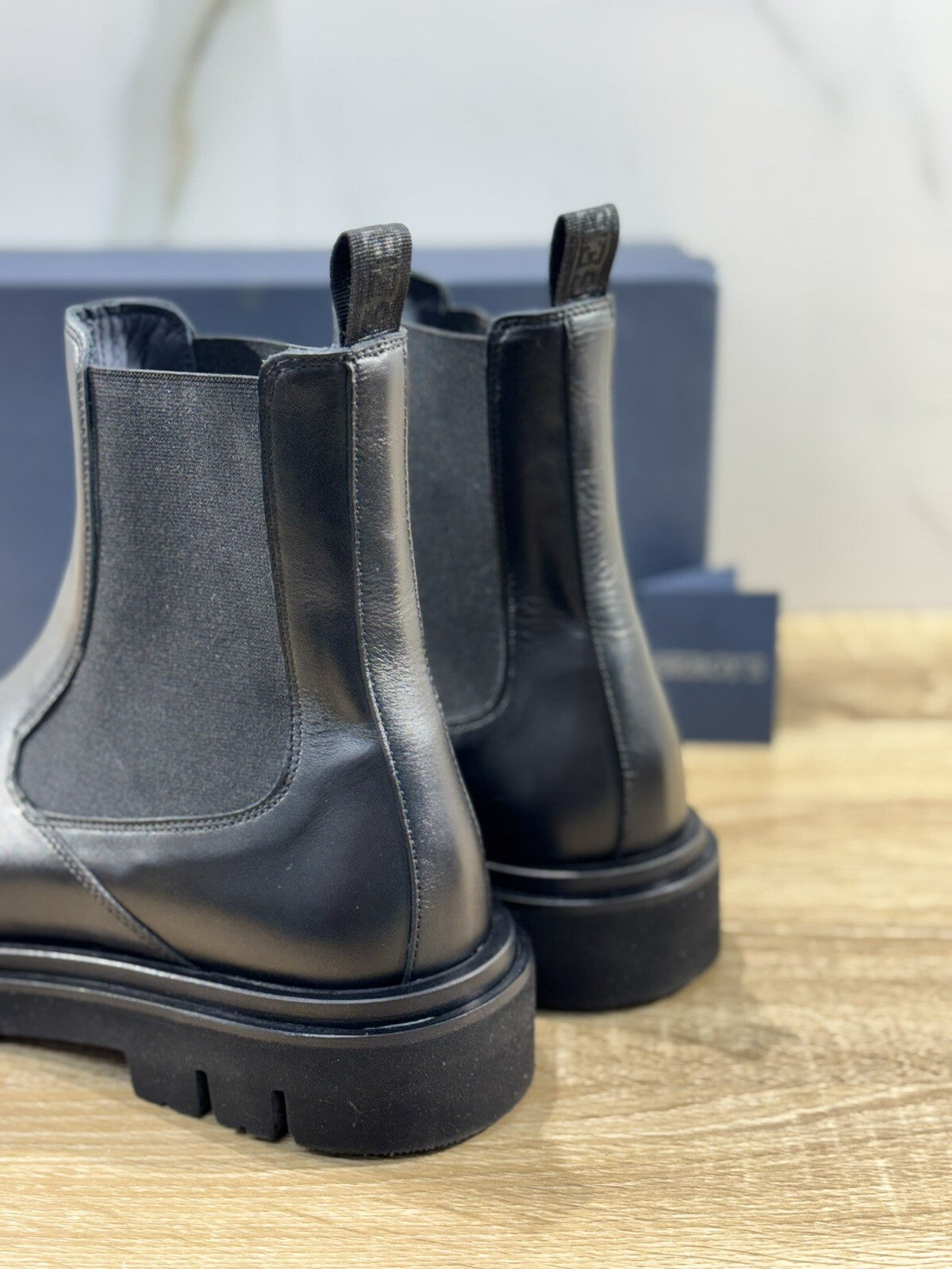 Seboy’s Chelsea Boot Uomo Pelle Nero Fondo Gomma Made In Italy 40
