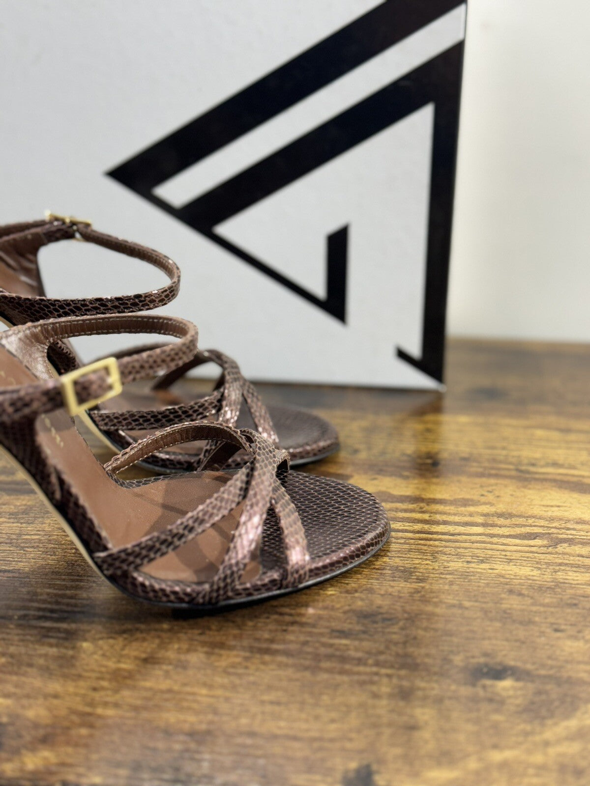 Giampaolo Viozzi Sandalo Donna Pelle Cocoa Tacco Luxury Woman Sandal 36