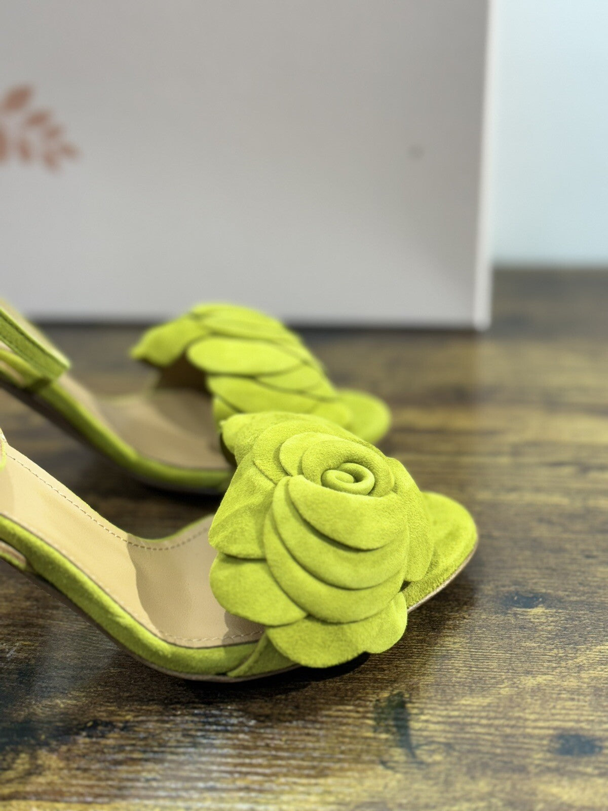 Relac Sandalo Donna Fiore Pelle Oliva Handmade Shoes Relac 37