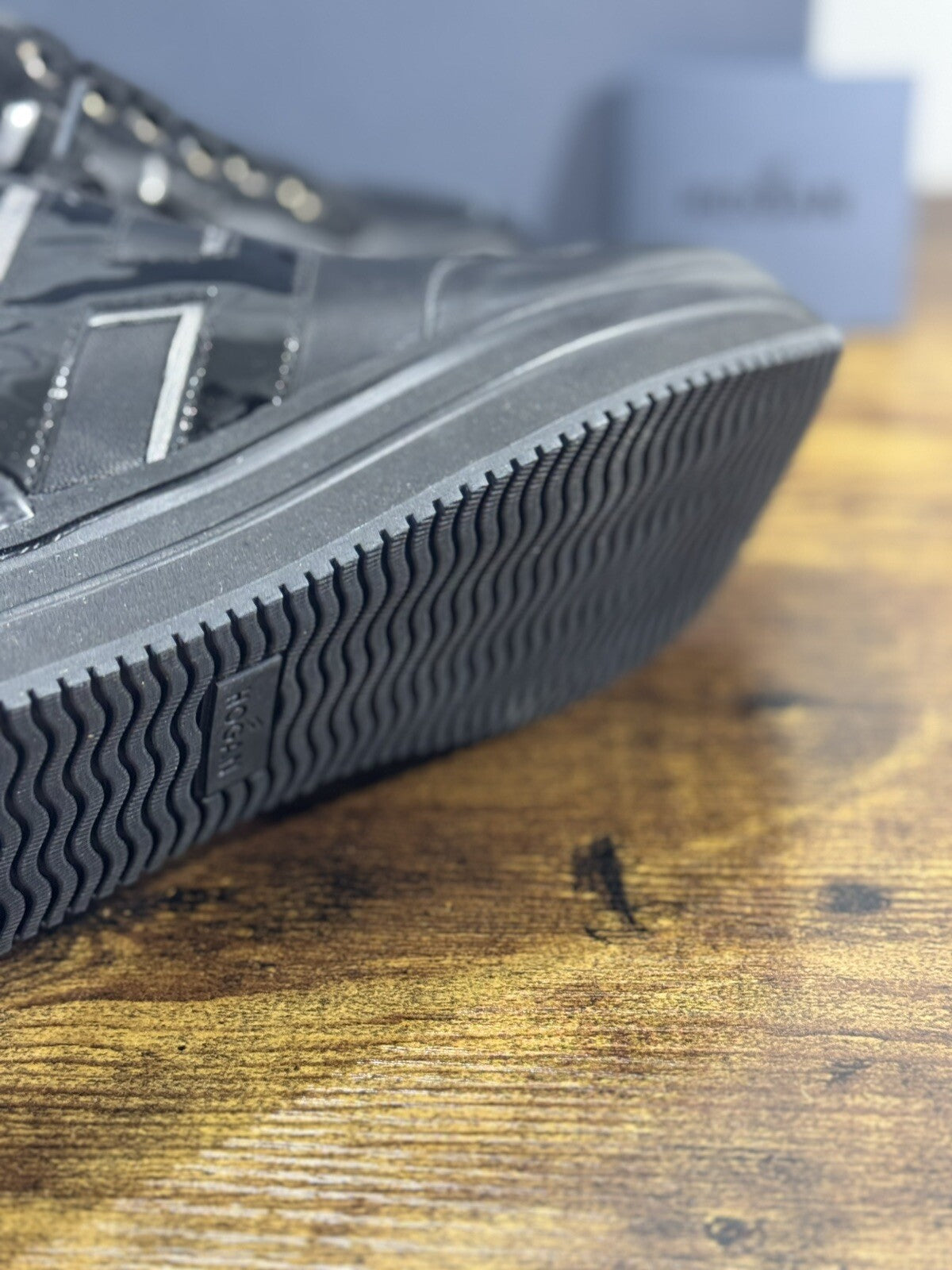 Hogan MIDI Platform sneaker Donna extra light Nero pelle 37