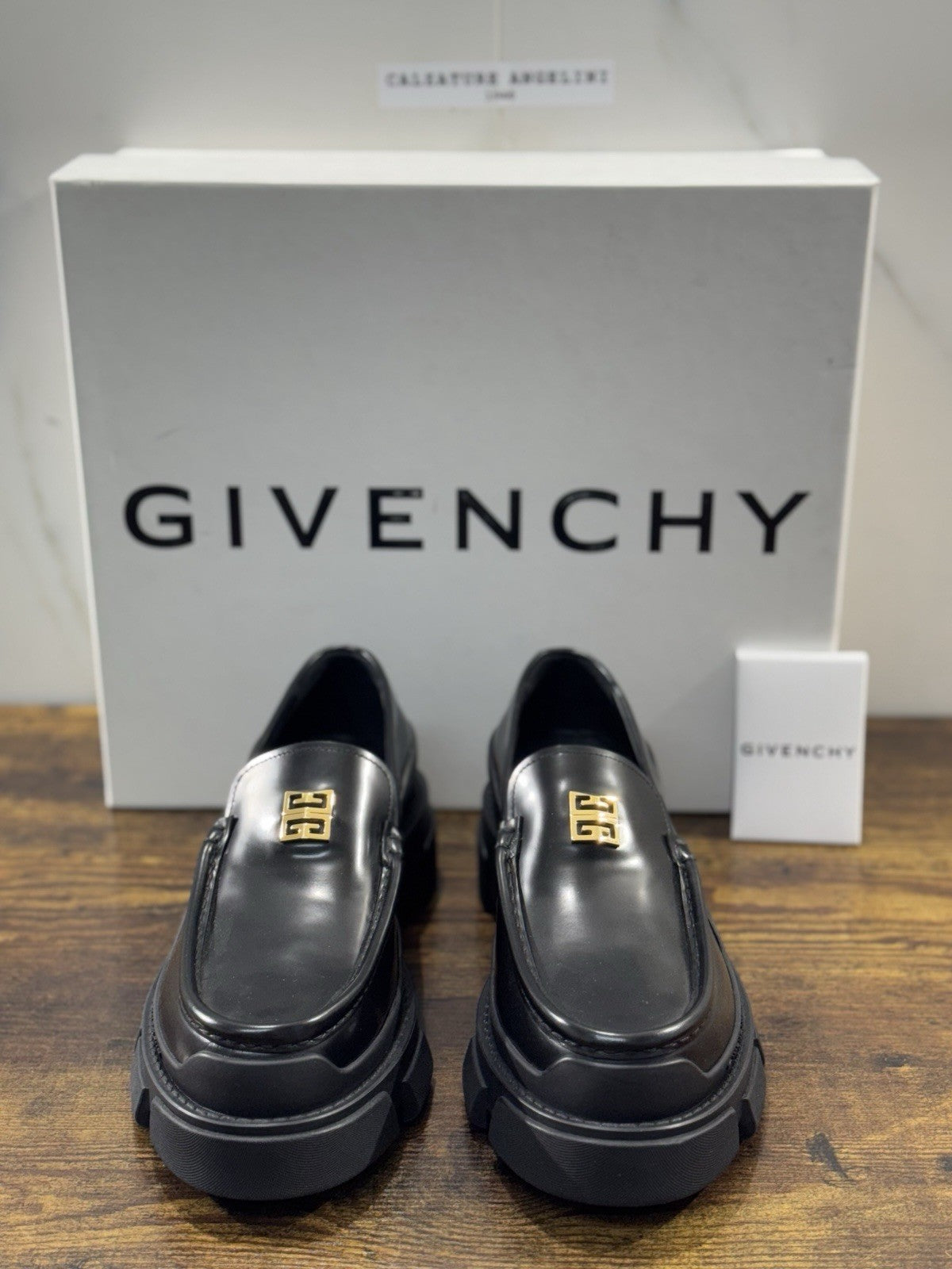 Givenchy Terra Mocassino Logo 4 G Pelle Nero Donna 36