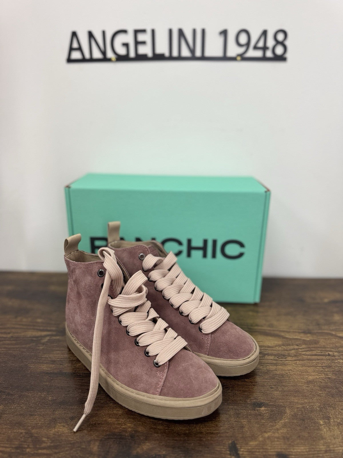 Panchic Ankle Boot Suede Rosa Casual Sneaker Donna 39