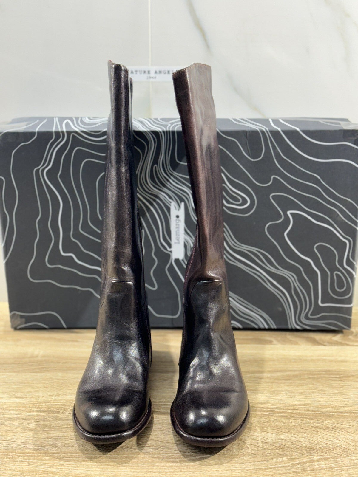 Lemargo Stivale Donna Luxury Artisanal Craftmanship Pelle Bordo’ Causal Boot 40