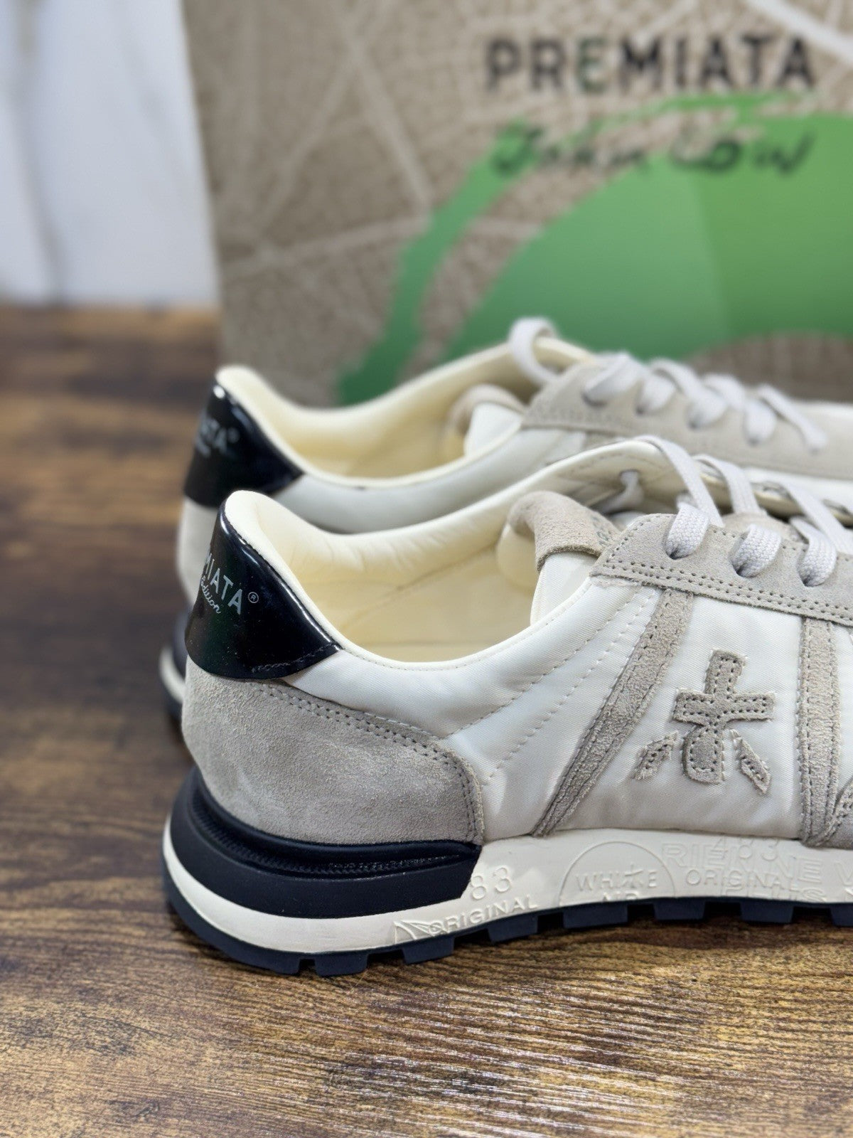 Premiata Sneaker Uomo John Low Beige Casual Premiata Men Shoe 41