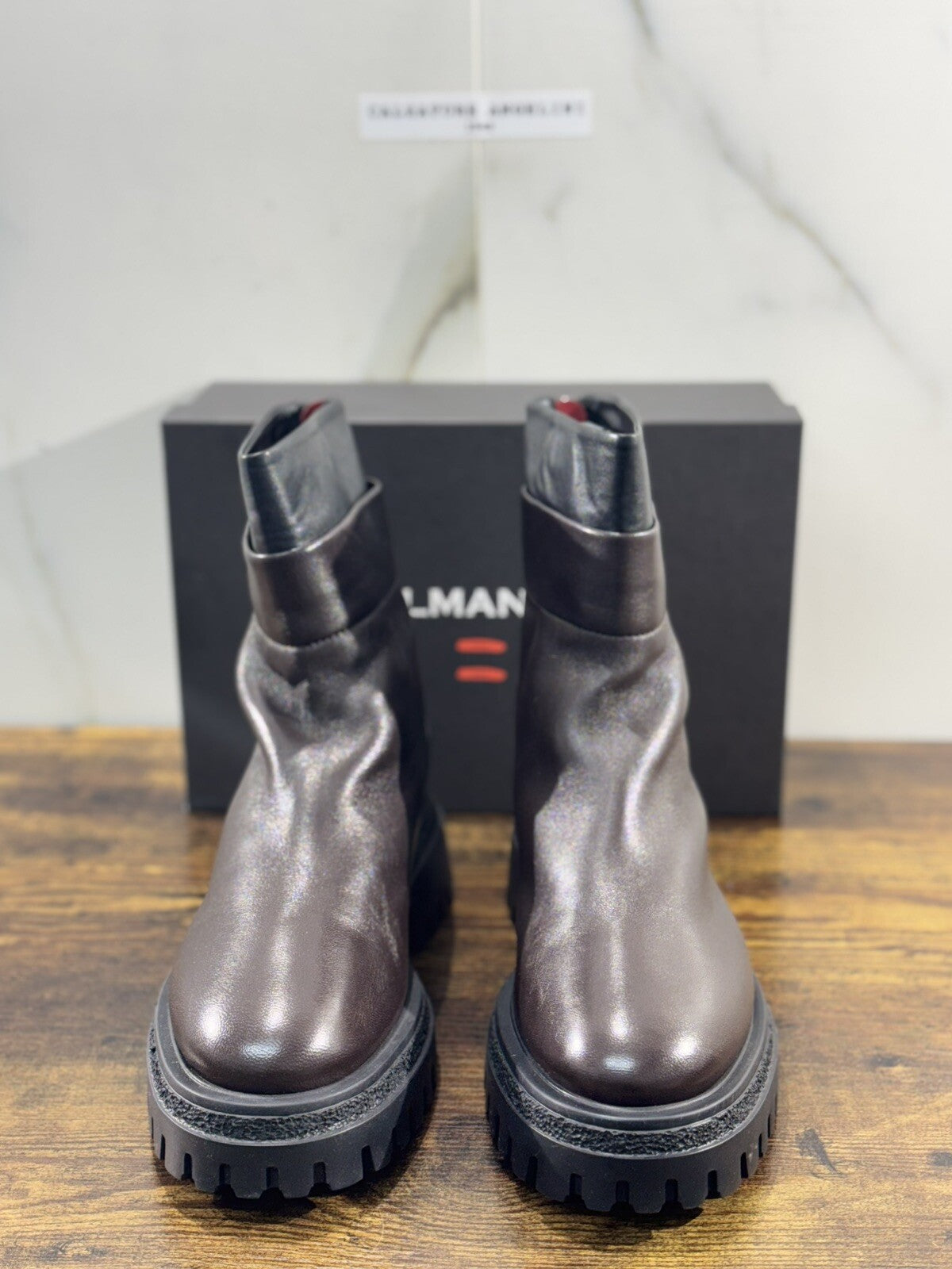 HALMANERA Biker Donna Rama Pelle Marrone Extra Light Casual Handmade Boot 41