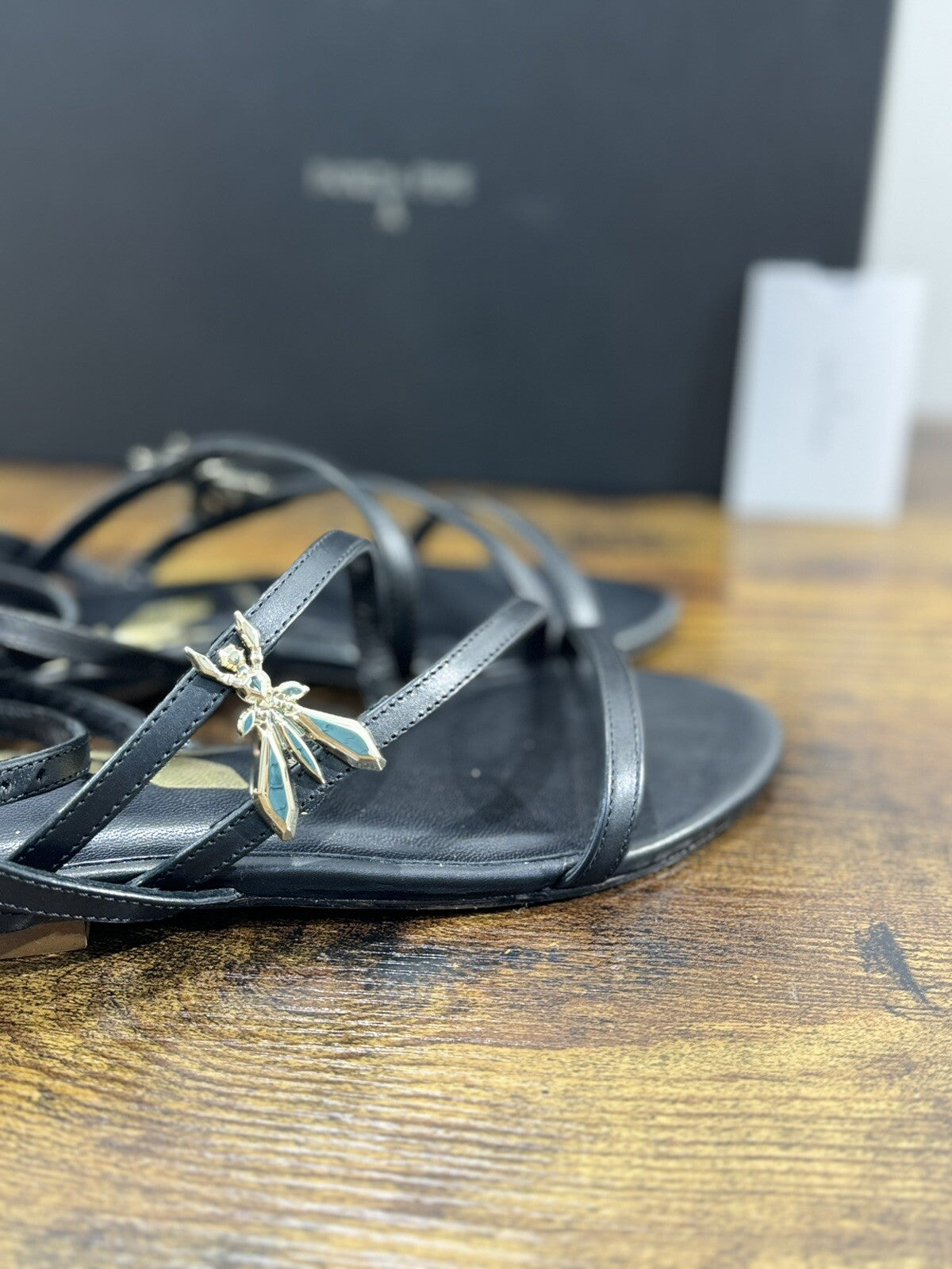 Patrizia Pepe Sandalo Donna Pelle Nero Casual Woman Sandal 37
