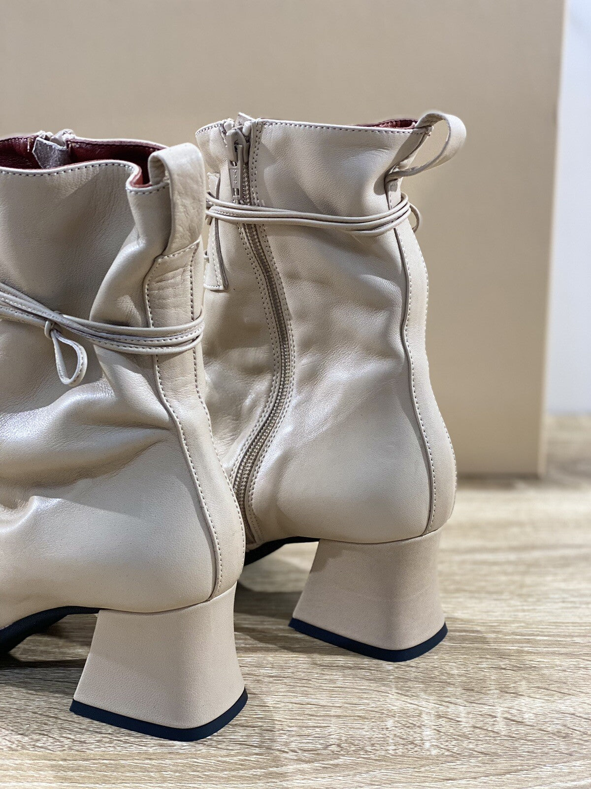 Lorena Paggi Boot donna 22505 pelle Sabbia luxury boot 39