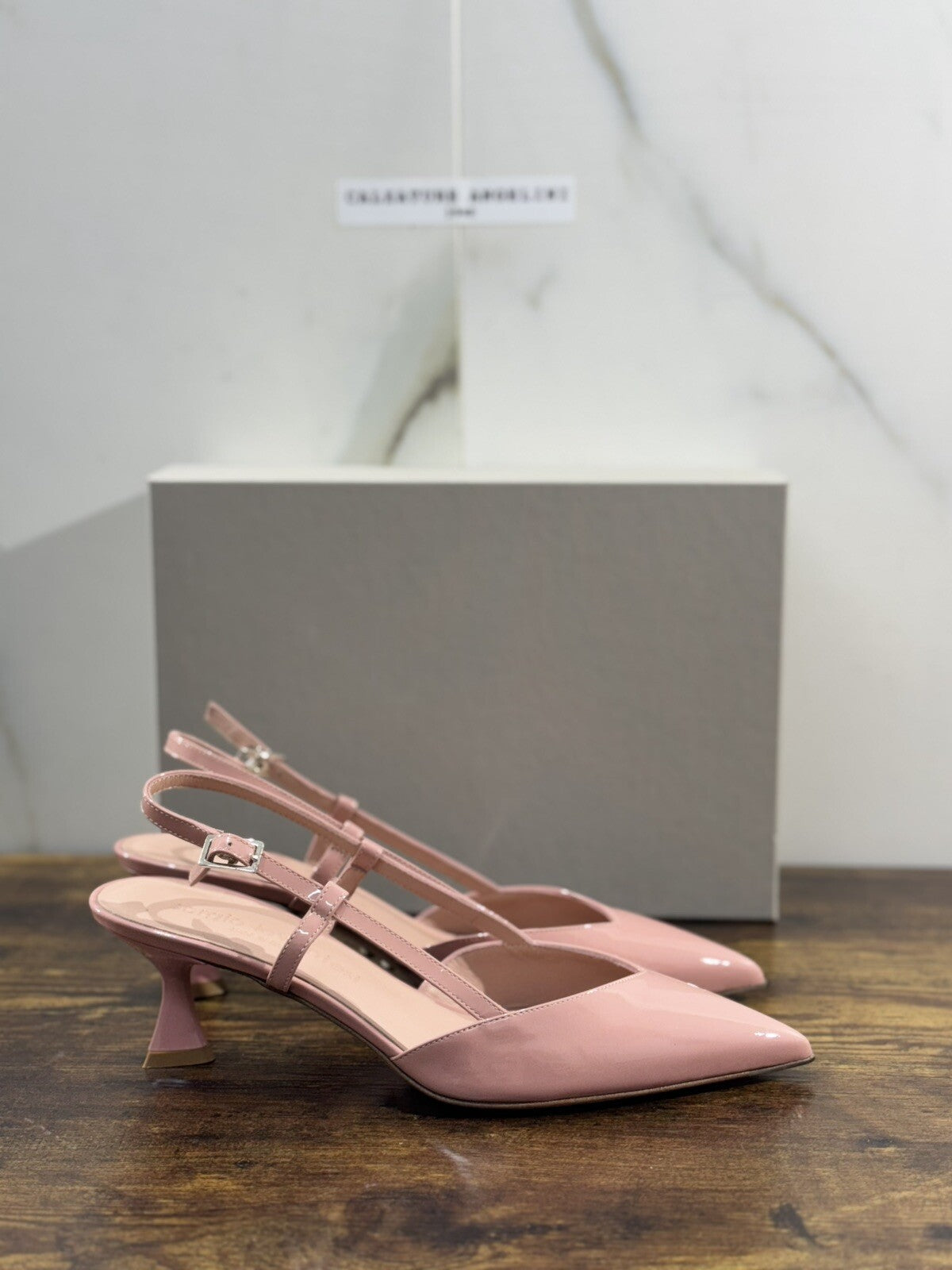 Sergio Levantesi Sling Back Donna Chantal Pelle Peonia Luxury Woman Sandal 38