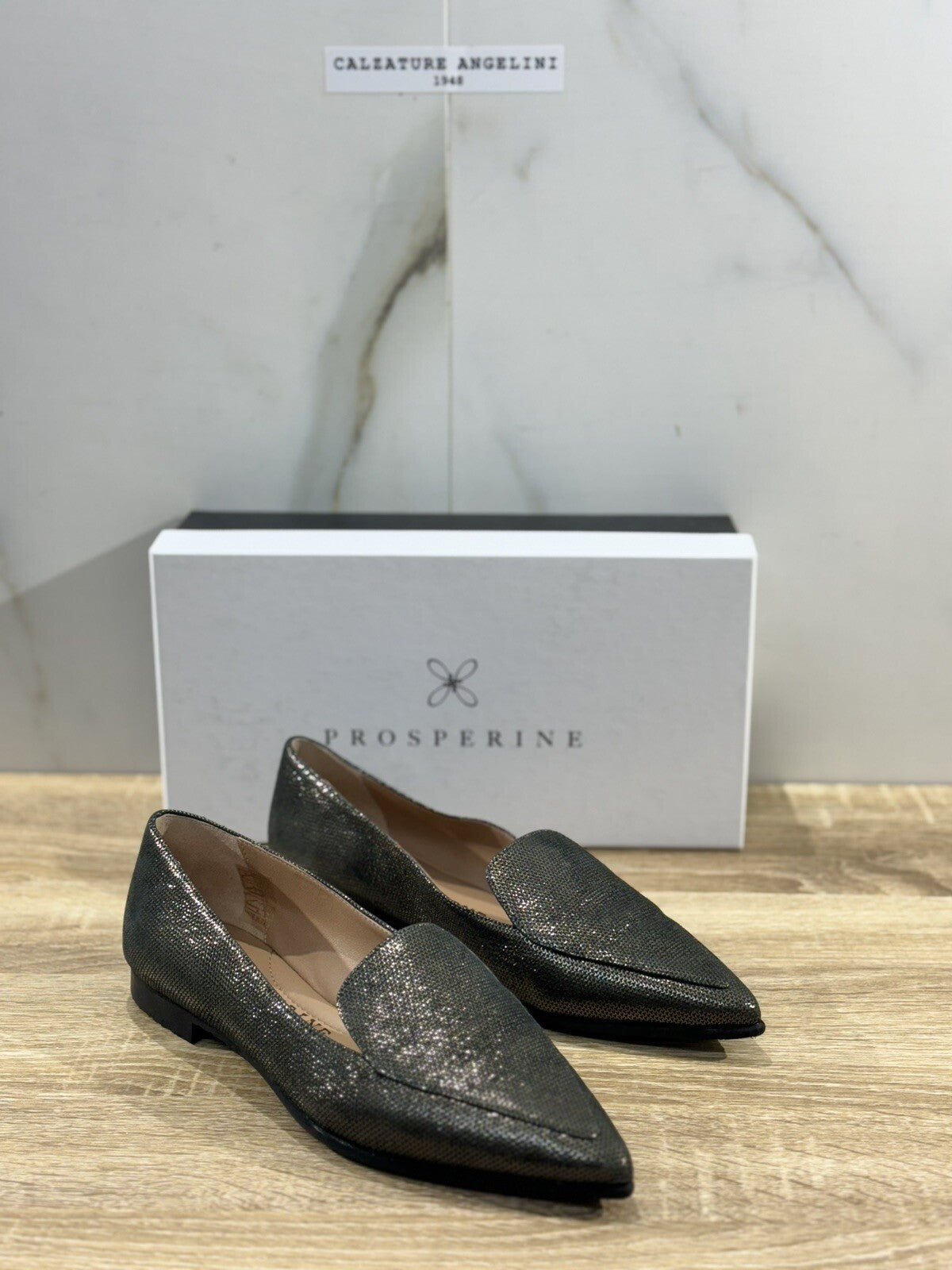 Prosperine Ballerina donna Oliva luxury made in italy 37