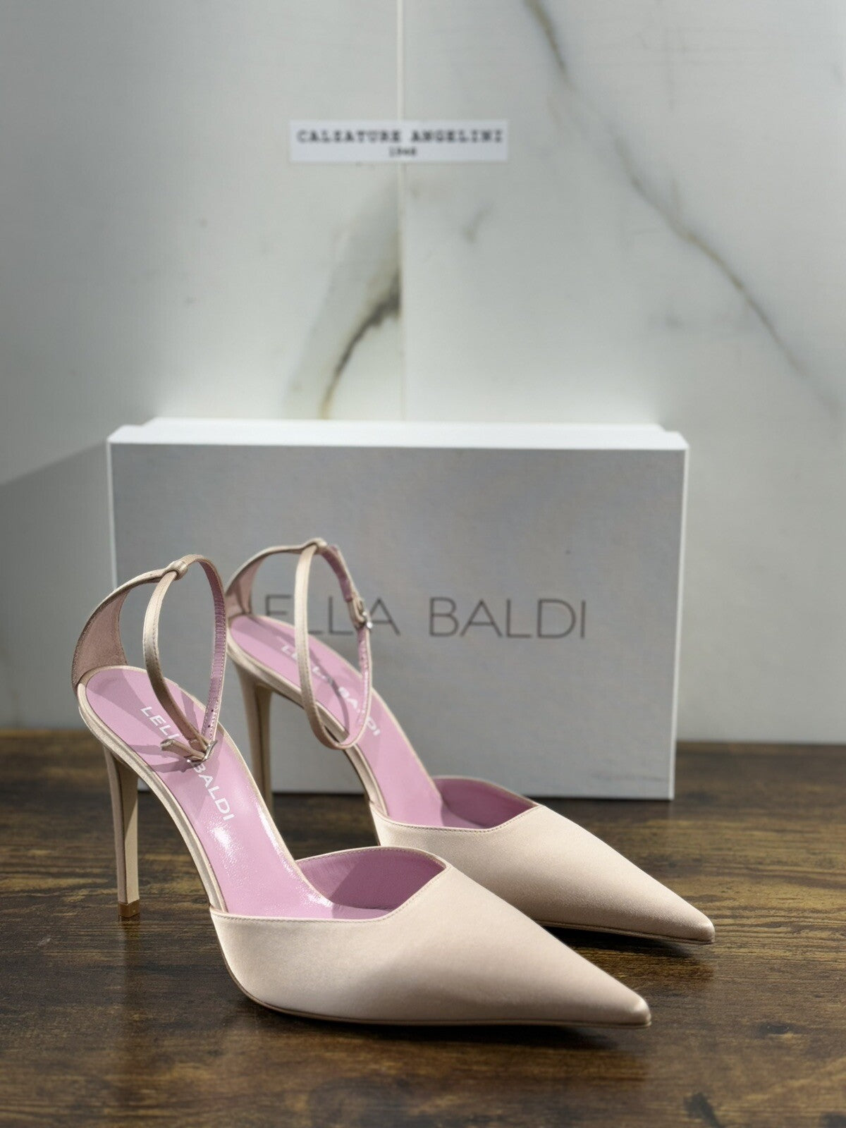 Lella Baldi Sandalo Donna Raso Light Rose Luxury Woman Sandal 40