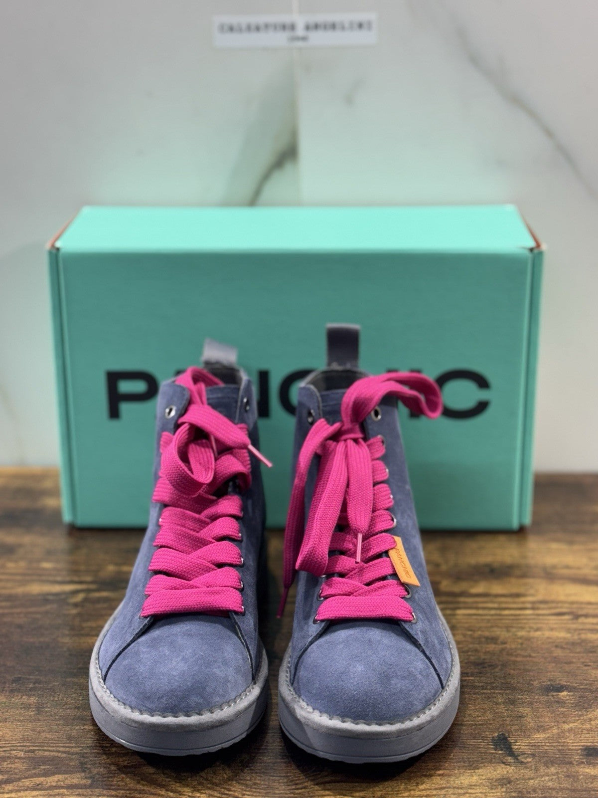 Panchic P01 Ankle Boot Donna Suede Blu Causal Boot Panchic 39