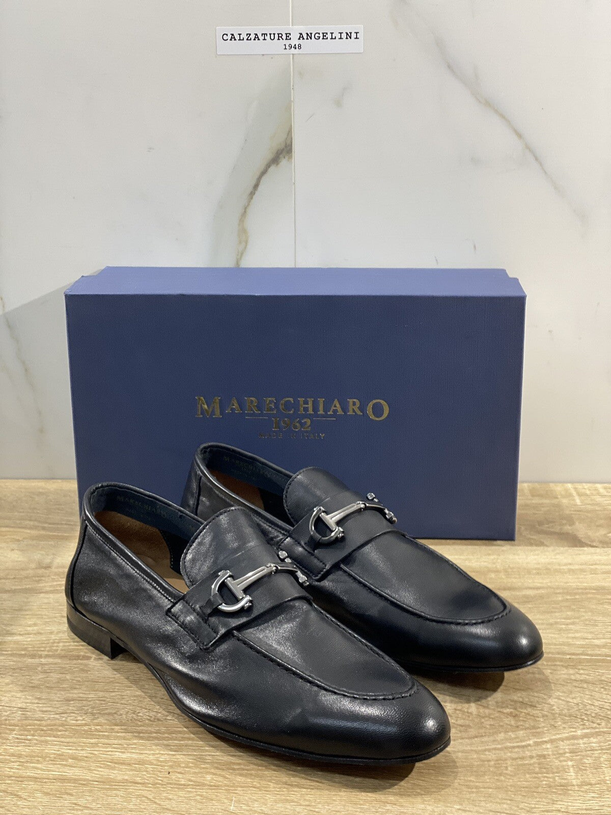 Marechiaro 1962 Mocassino Uomo Pelle Nero Fully Made In Italy 45