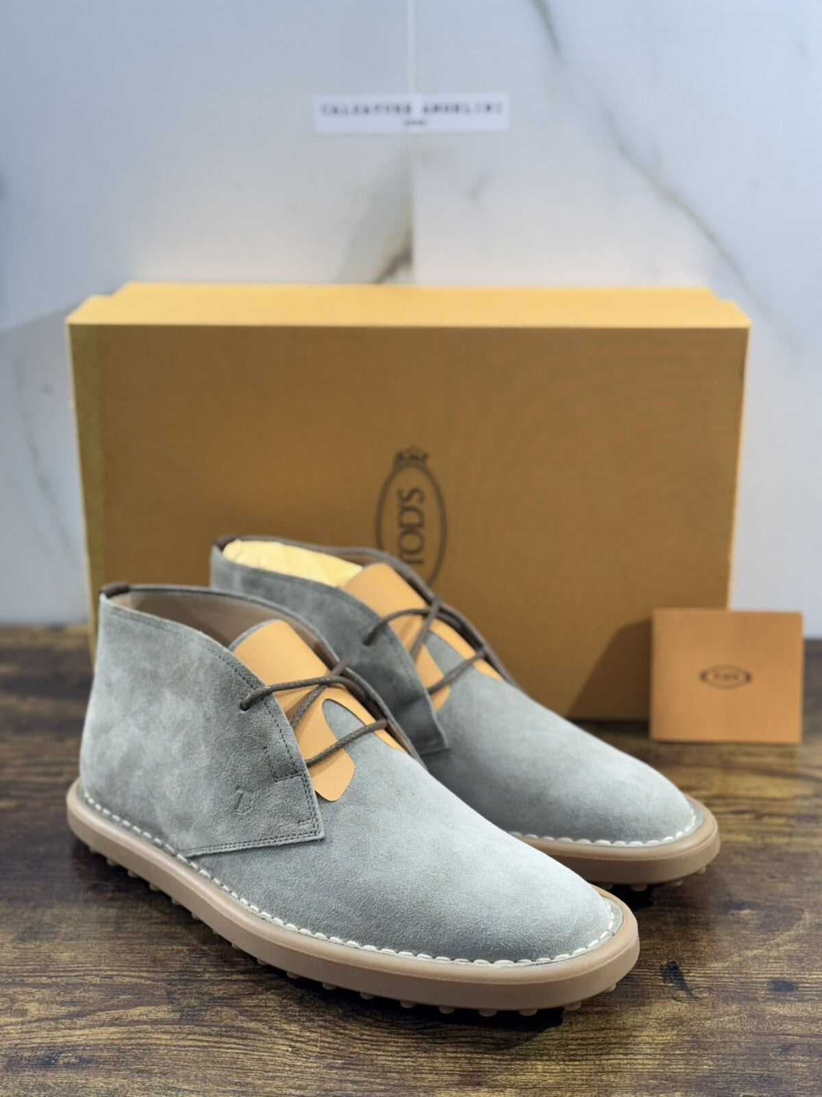 Tod’s Polacchino Uomo Icon Sport Casual Luxury Tod’s Men Shoe Suede Tortora 42
