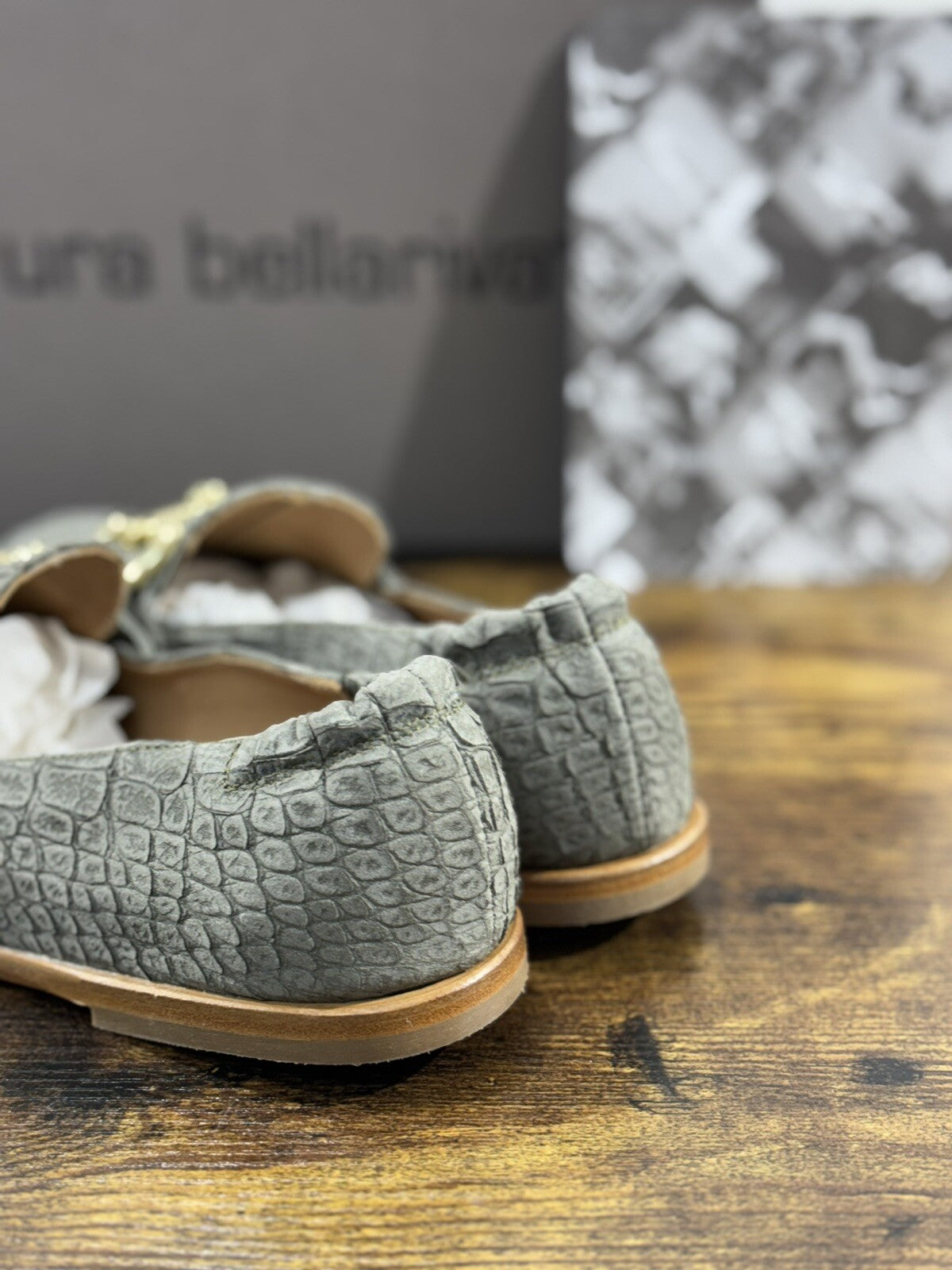 Laura Bellariva Mocassino Donna Verde Pelle Flexible Extra light 37