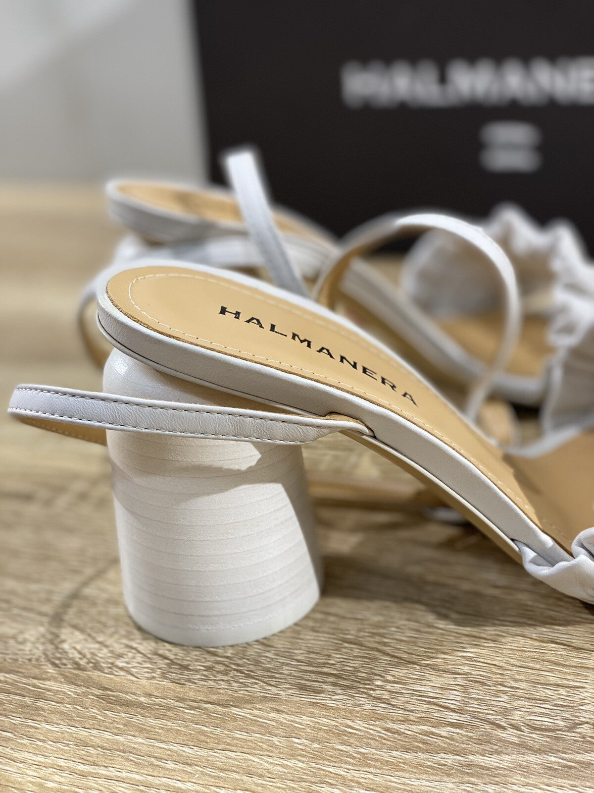 Halmanera Sandalo donna in pelle Ghiaccio luxury sandal 39