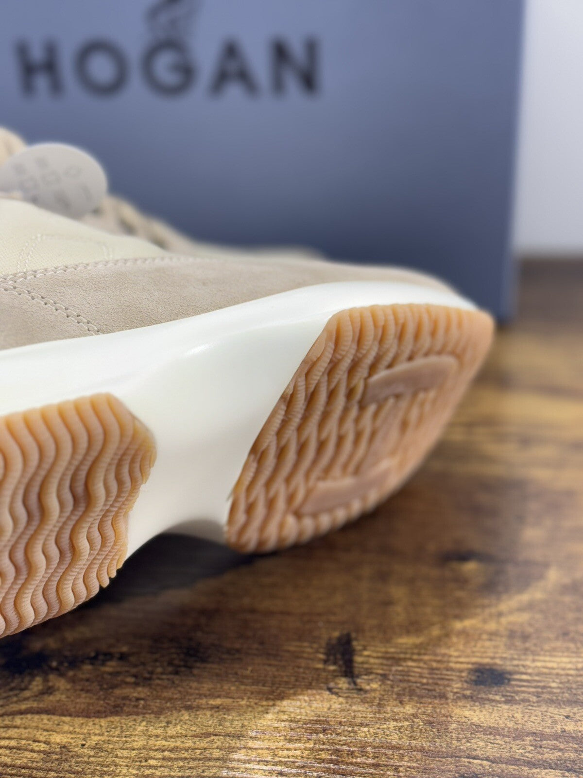 Hogan Interactive Uomo Suede Beige Luxury Hogan Men 41