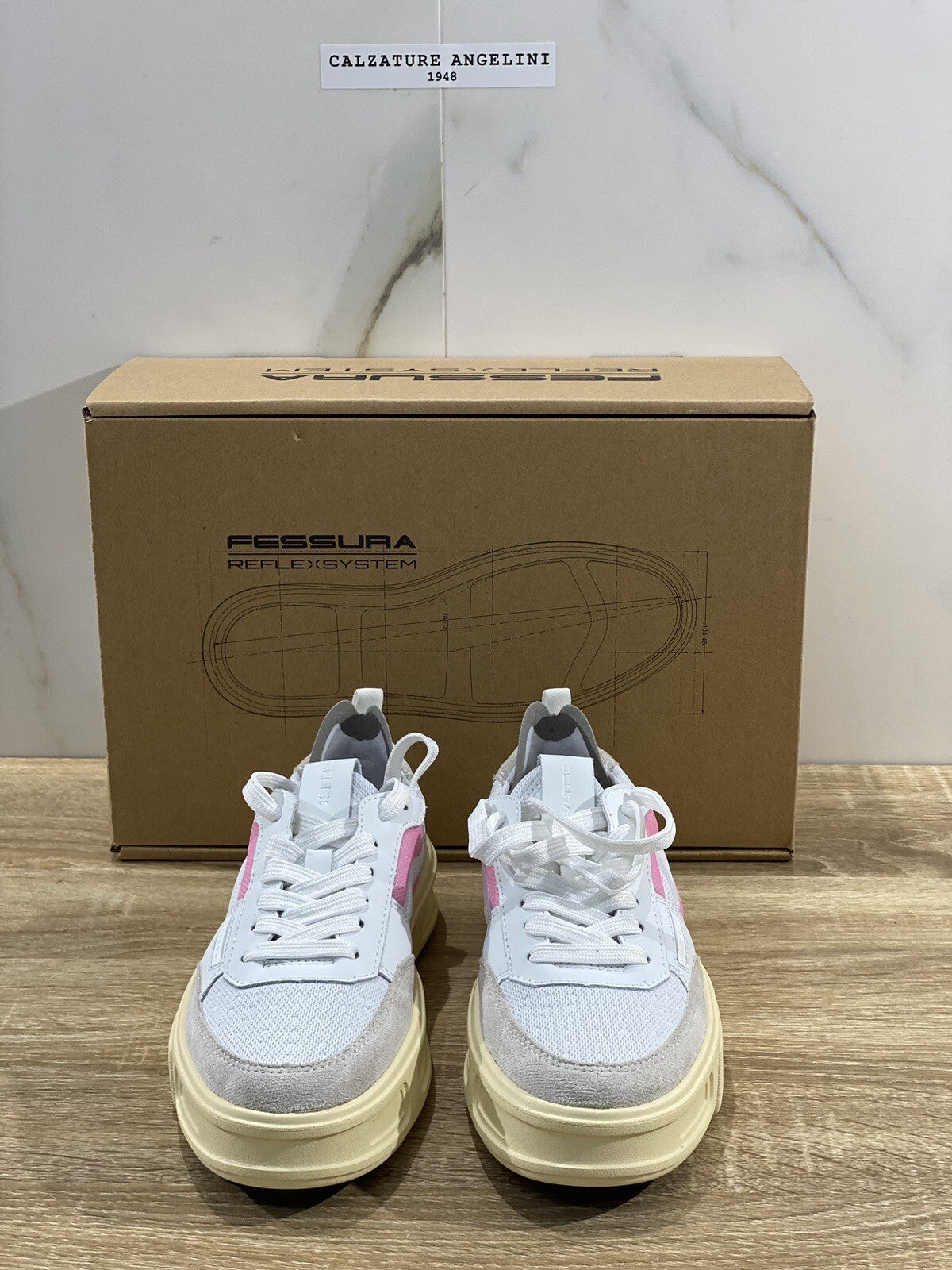 Fessura sneaker Donna Reflex Sport Extra Light White Pink 37