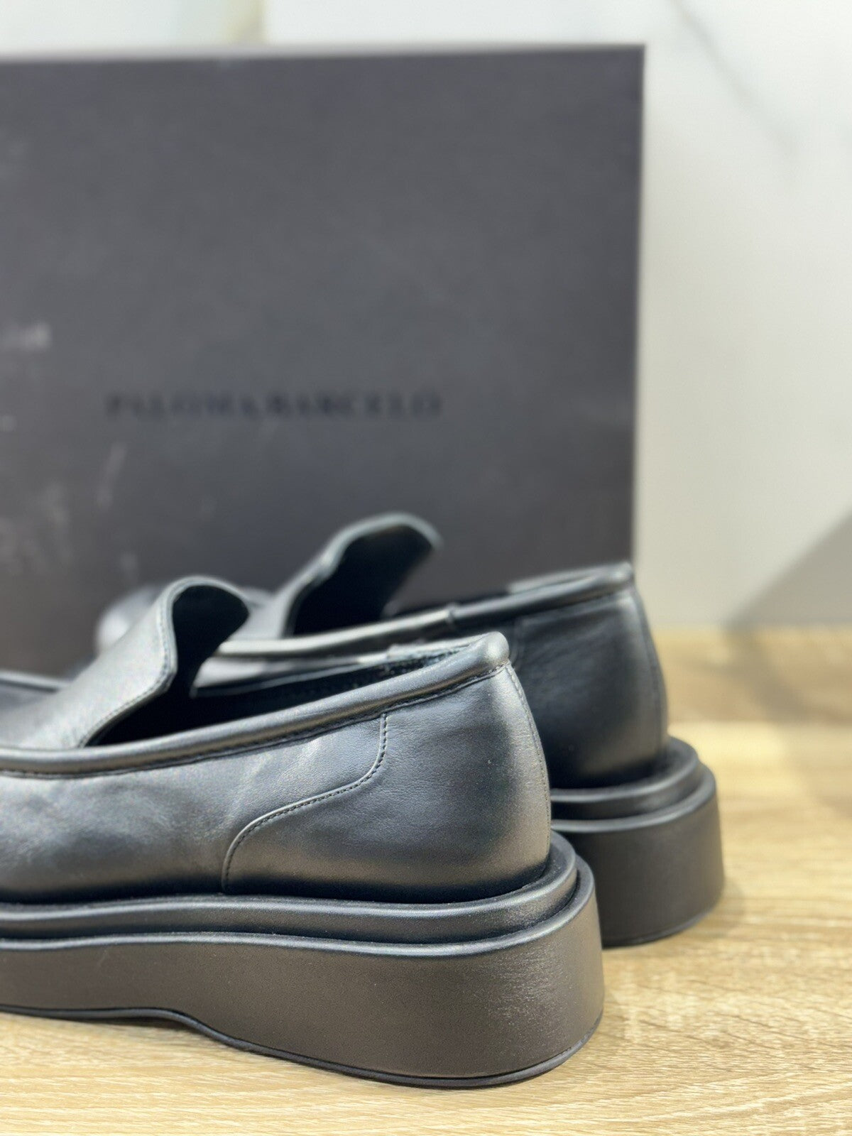 Paloma Barcelo’ Mocassino Donna Ariel Pelle Nero Casual Loafer 40