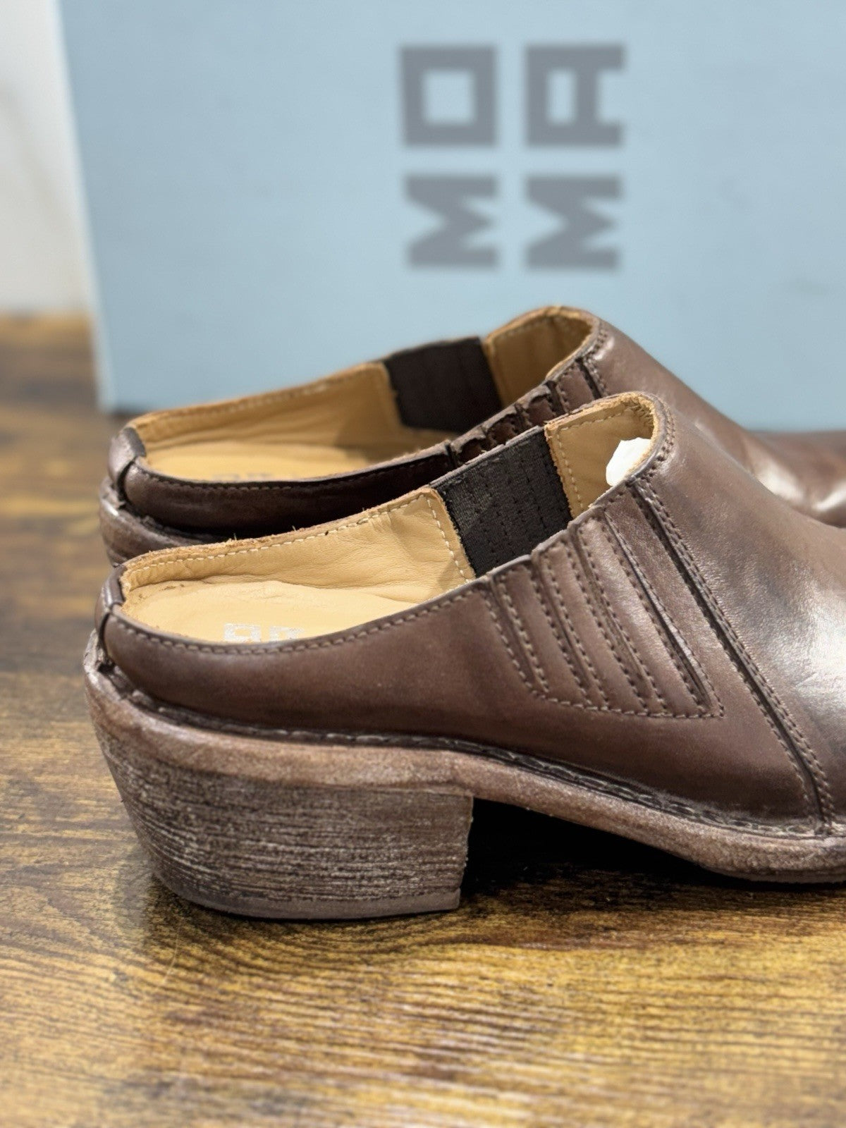 Moma Sabot Pelle Cuoio Luxury Handmade Moma Donna 39