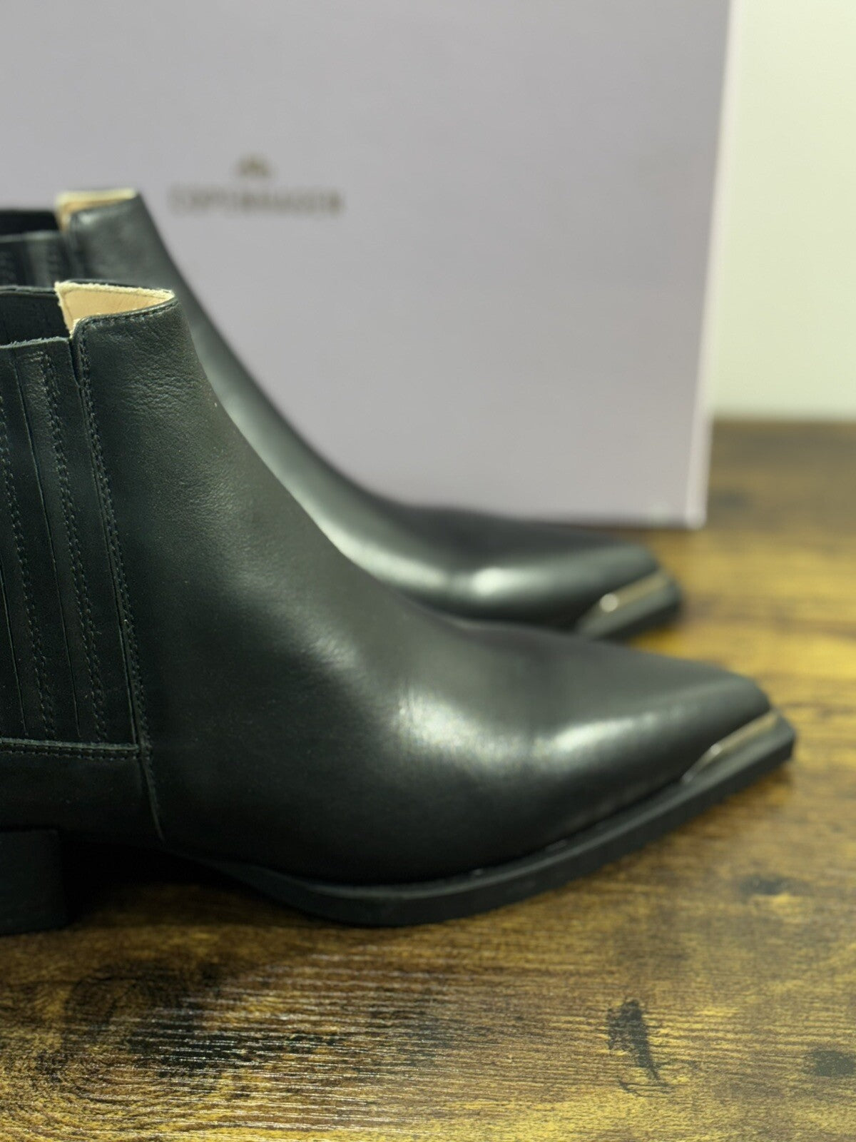 Copenhagen Texano Donna Pelle Nera Casual Boot 39