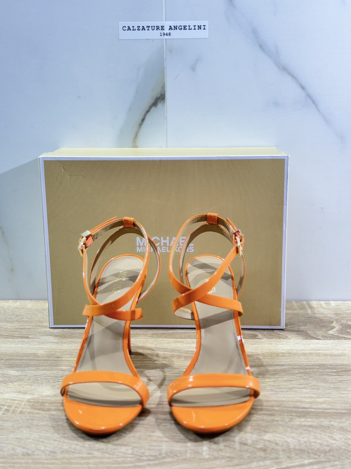 Michael Kors ASHA Arancio Sandalo Donna Pelle Michael Kors Woman 36
