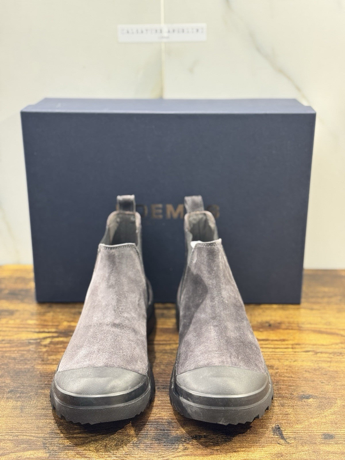 Boemos Chelsea Boot Uomo Suede Grey Fondo Vibrma 39