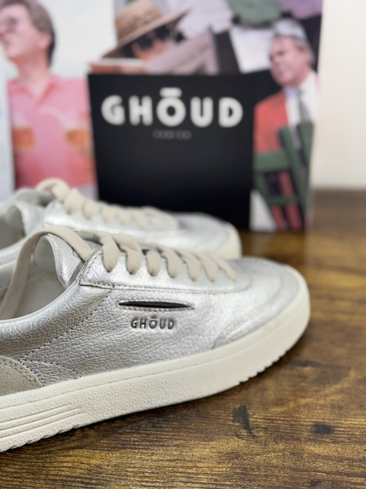 Ghoud Sneaker Donna Lido Low Pelle Argento Casual Woman Sneaker 39