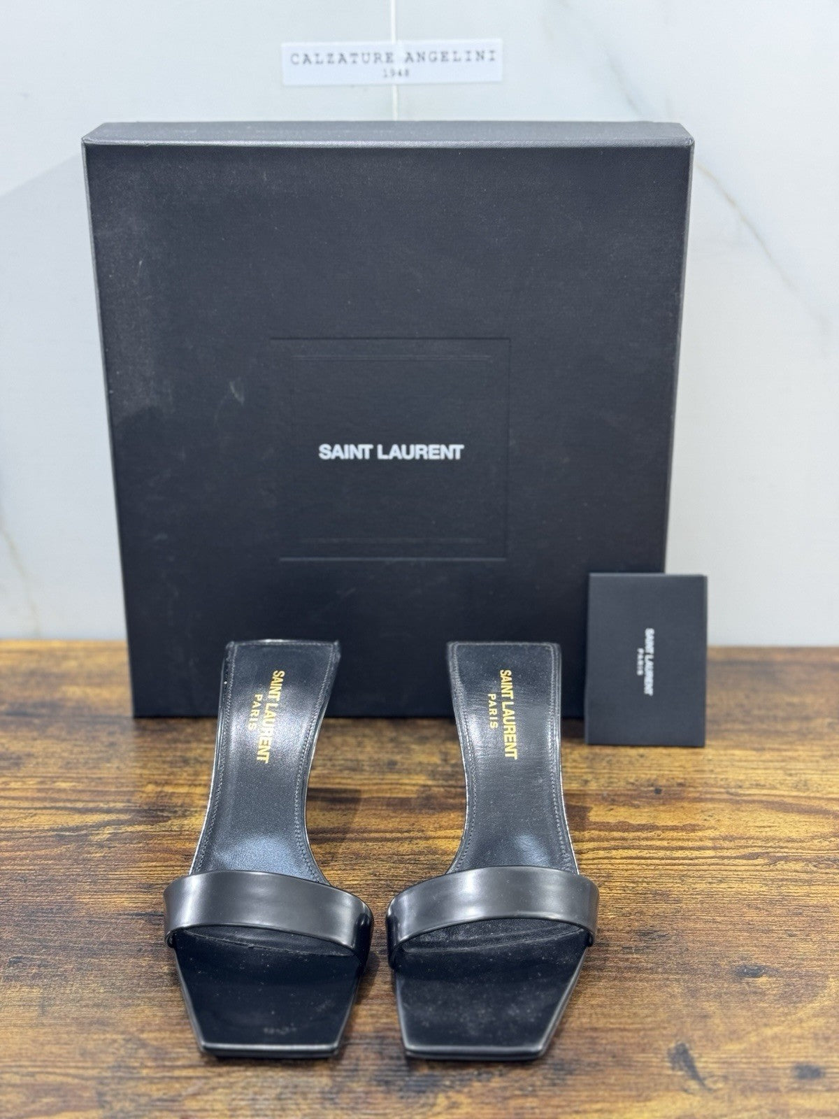 Saint Laurent Pam 70 Mules Nero Donna Luxury Saint Laurent Donna 37