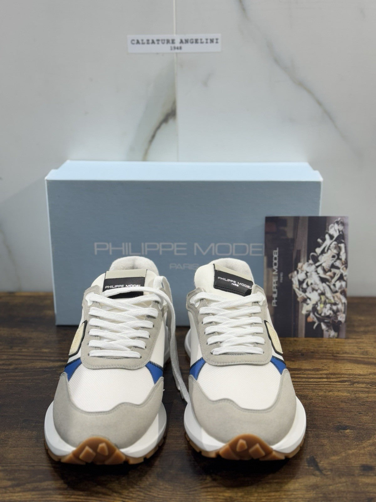 Philippe Model Sneaker Uomo Antibes Suede Grey Blu 41