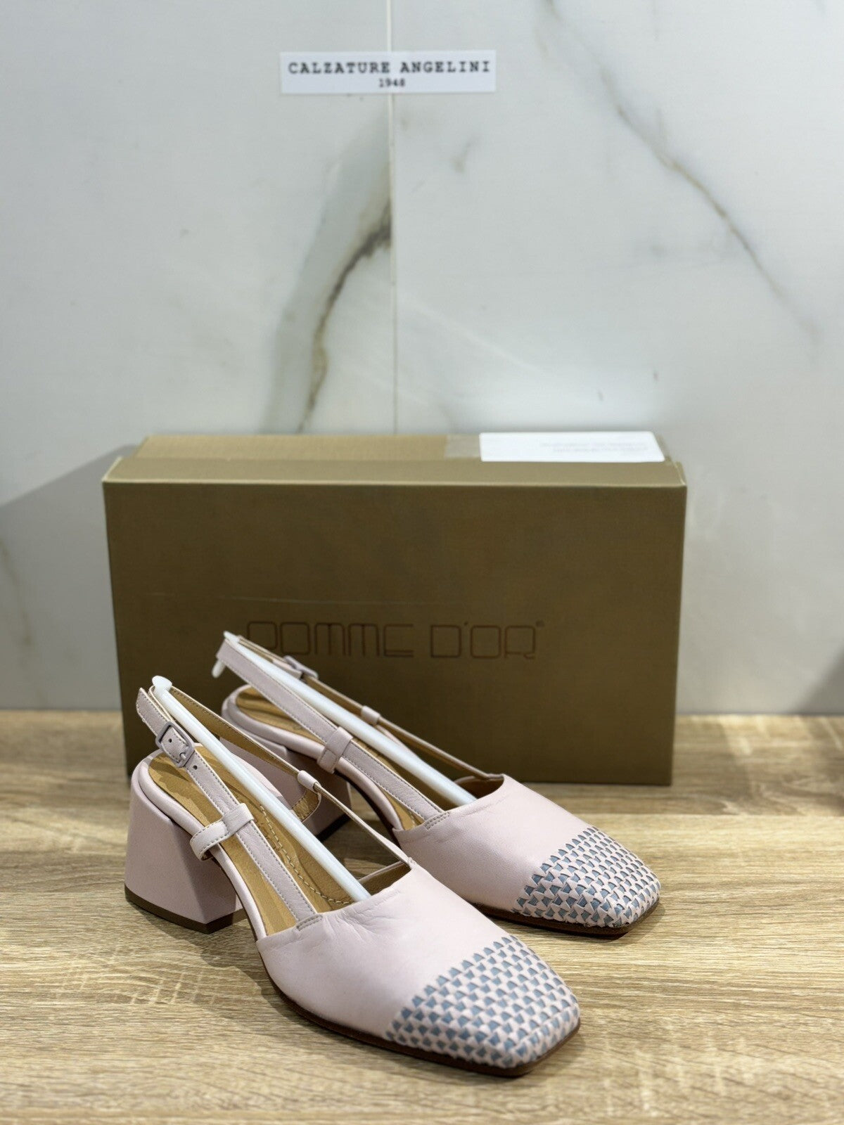 Pomme D’or Sling Back Donna Pelle Luxury Handmade Woman Pomme D’or 40