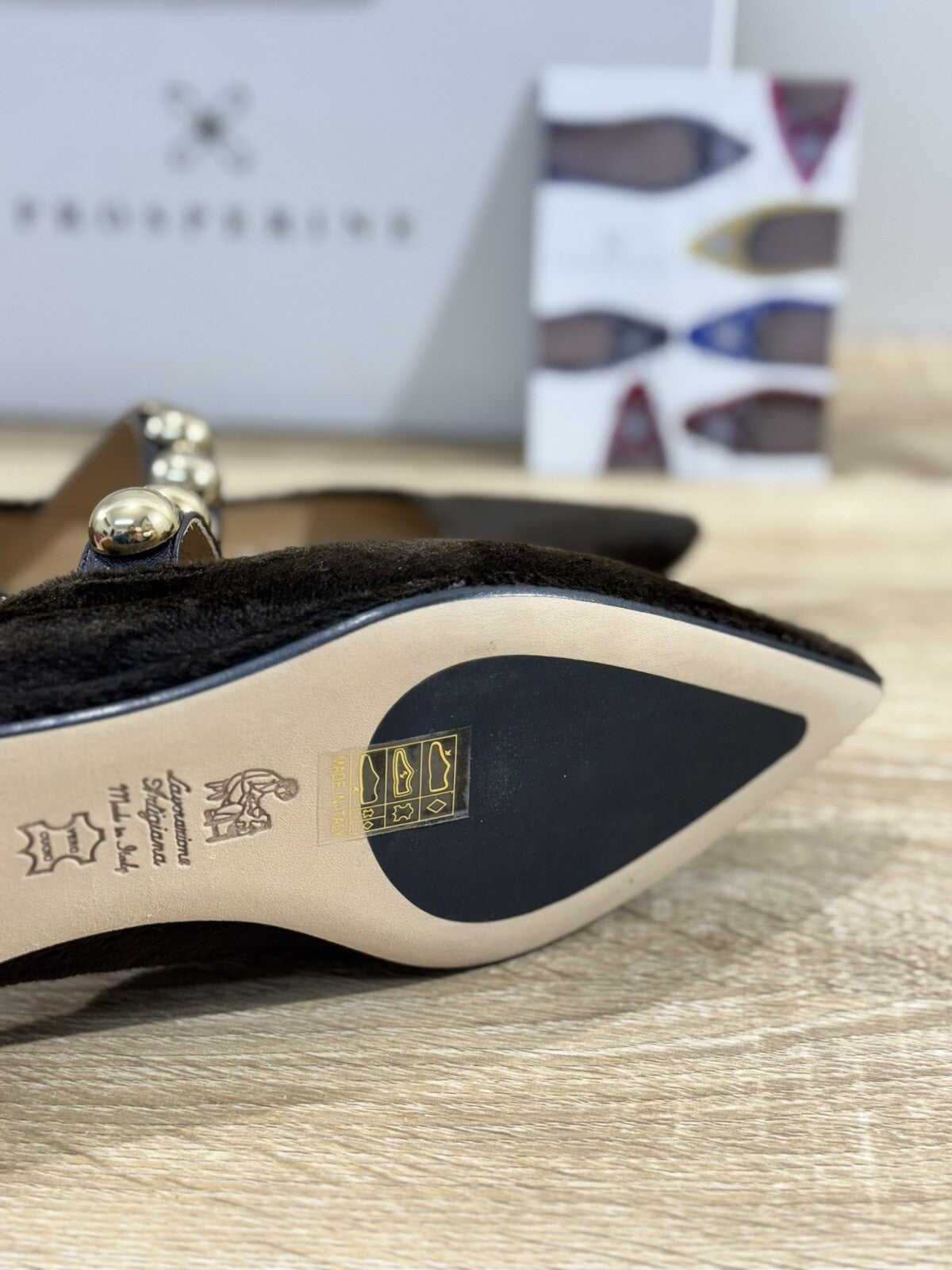 Prosperine Ballerina donna in Eco Fur Castoro luxury made in italy 37