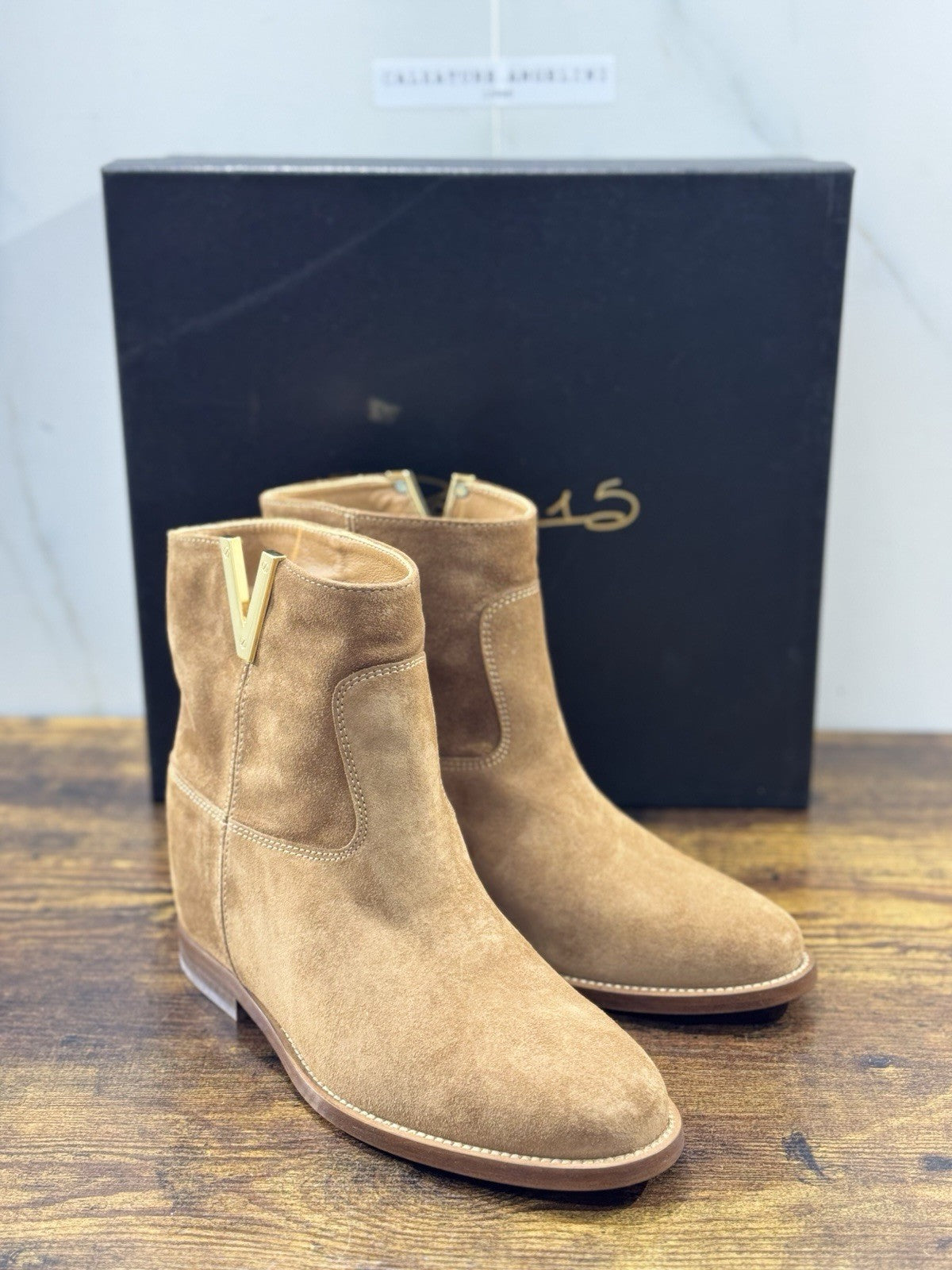 Via Roma 15 Stivaletto Pelle Suede Martora Via Roma Donna 36