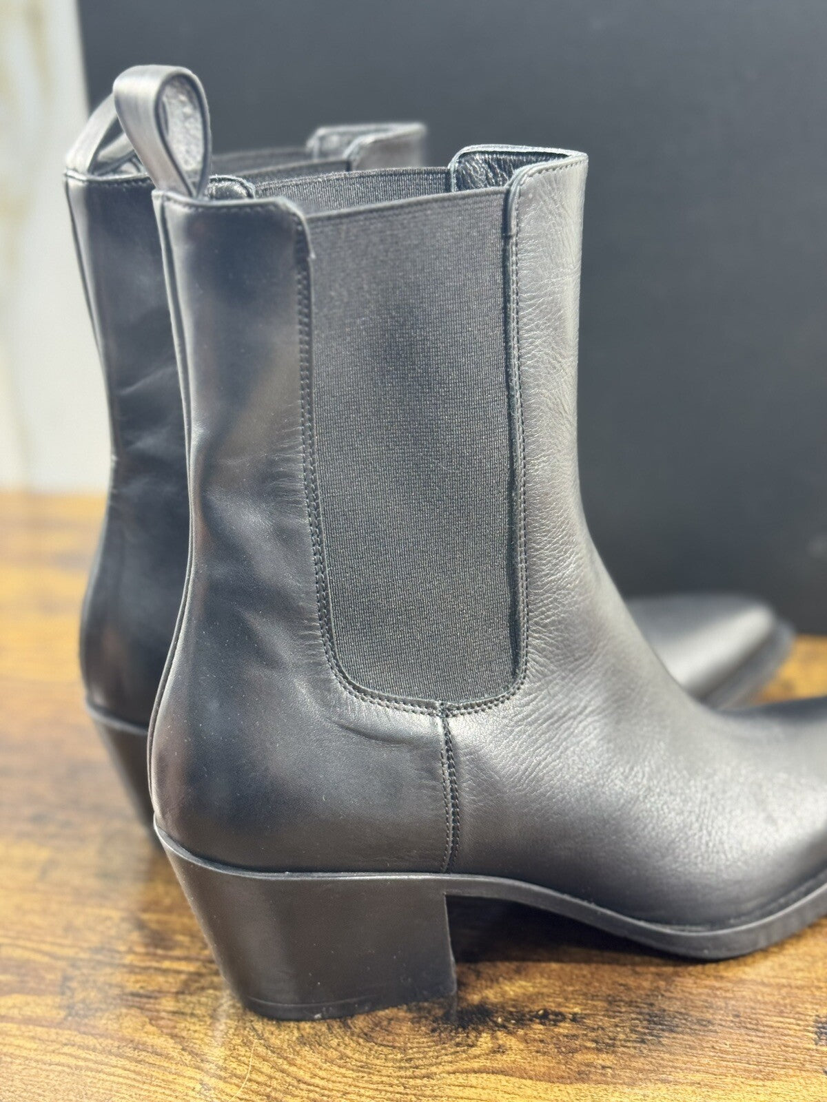 Strategia Texano Donna A5812 Pelle Nero Luxury Western Boot Woman 40