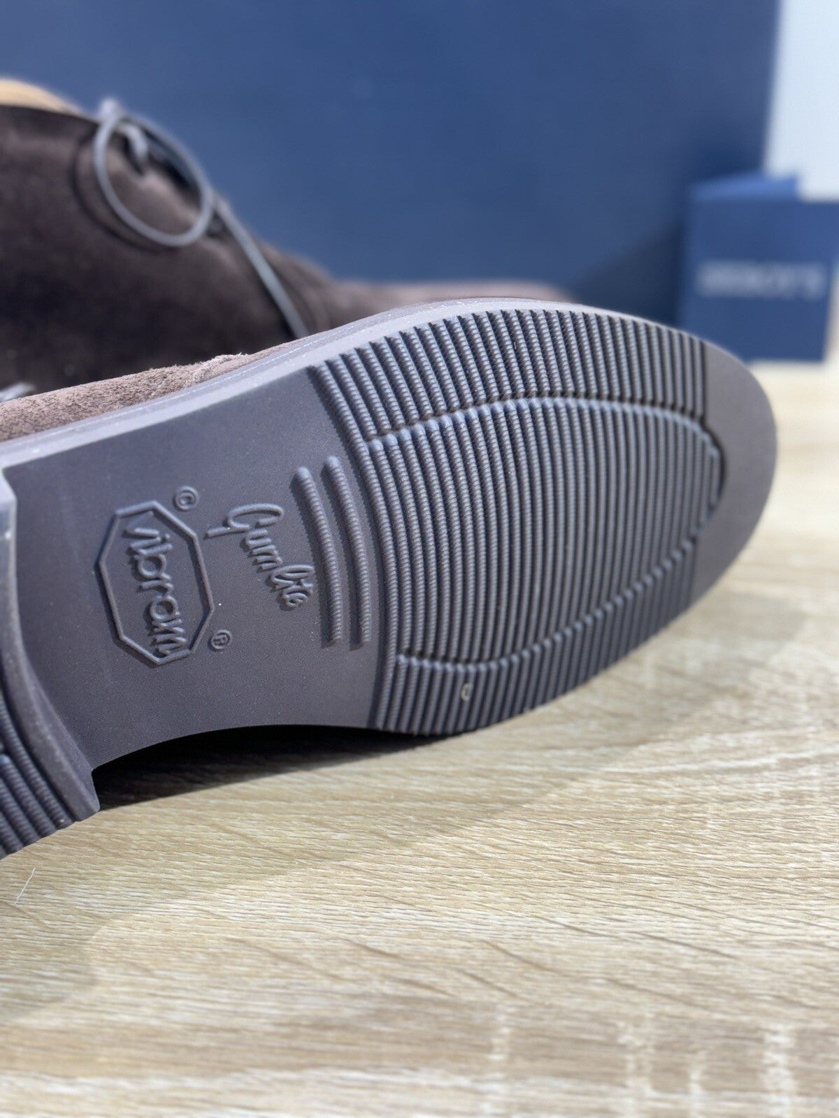 Seboy’s Polacchino Uomo Suede Testa Moro Fondo Vibram Made In Italy 40
