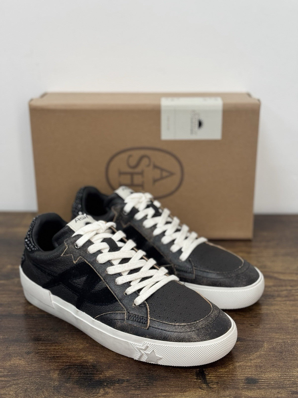 Ash Moonlight Strass Bis Sneaker Pelle Nero Ash Donna 40