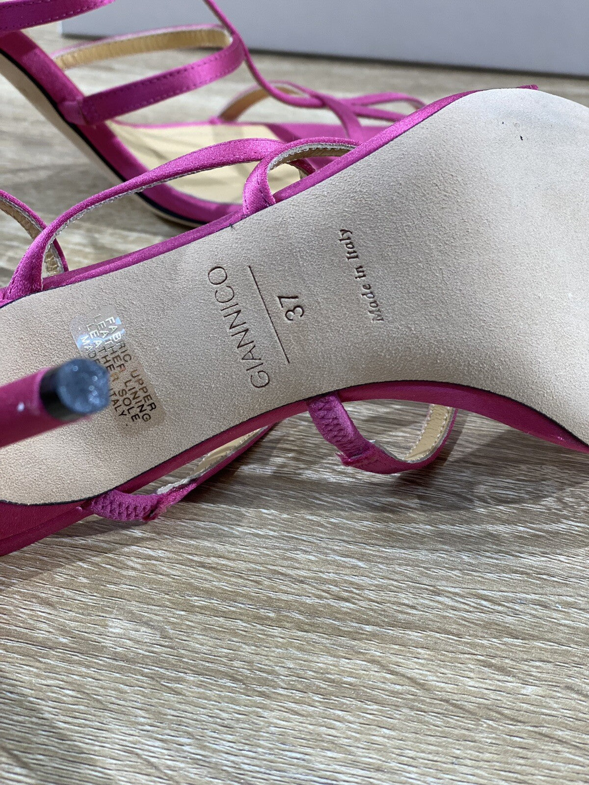 Giannico Sandalo Donna Kayla In Raso Pink Luxury Woman Sandal Giannico 37