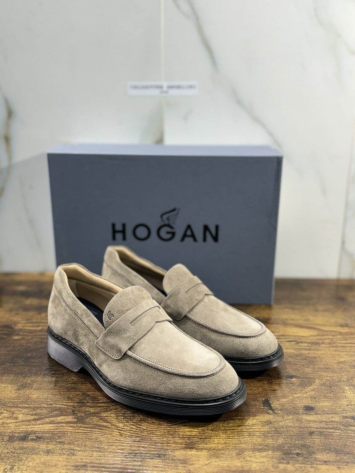 Hogan H576 Mocassino Uomo Suede Palude Extra Light Casual Hogan 42