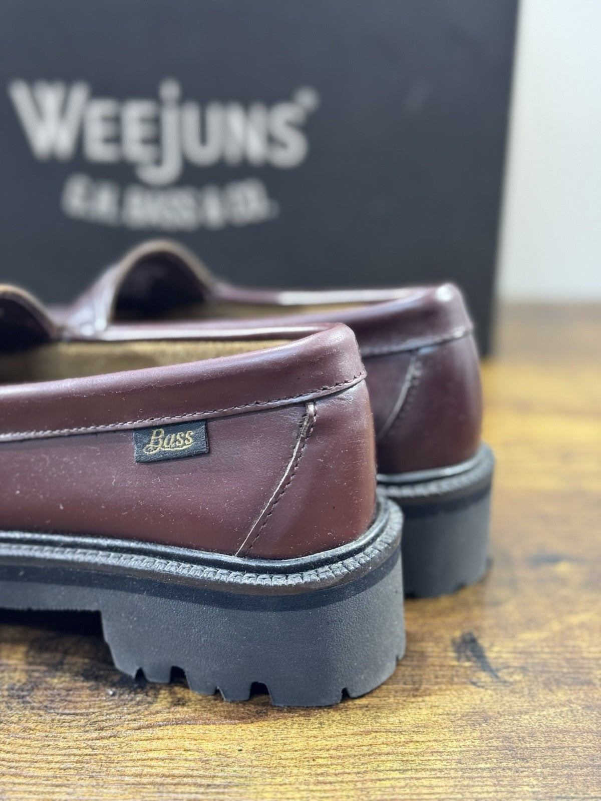 G.H. Bass & Co . Mocassino Donna Pelle Bordo’ Extra Light Icon Loafer 37