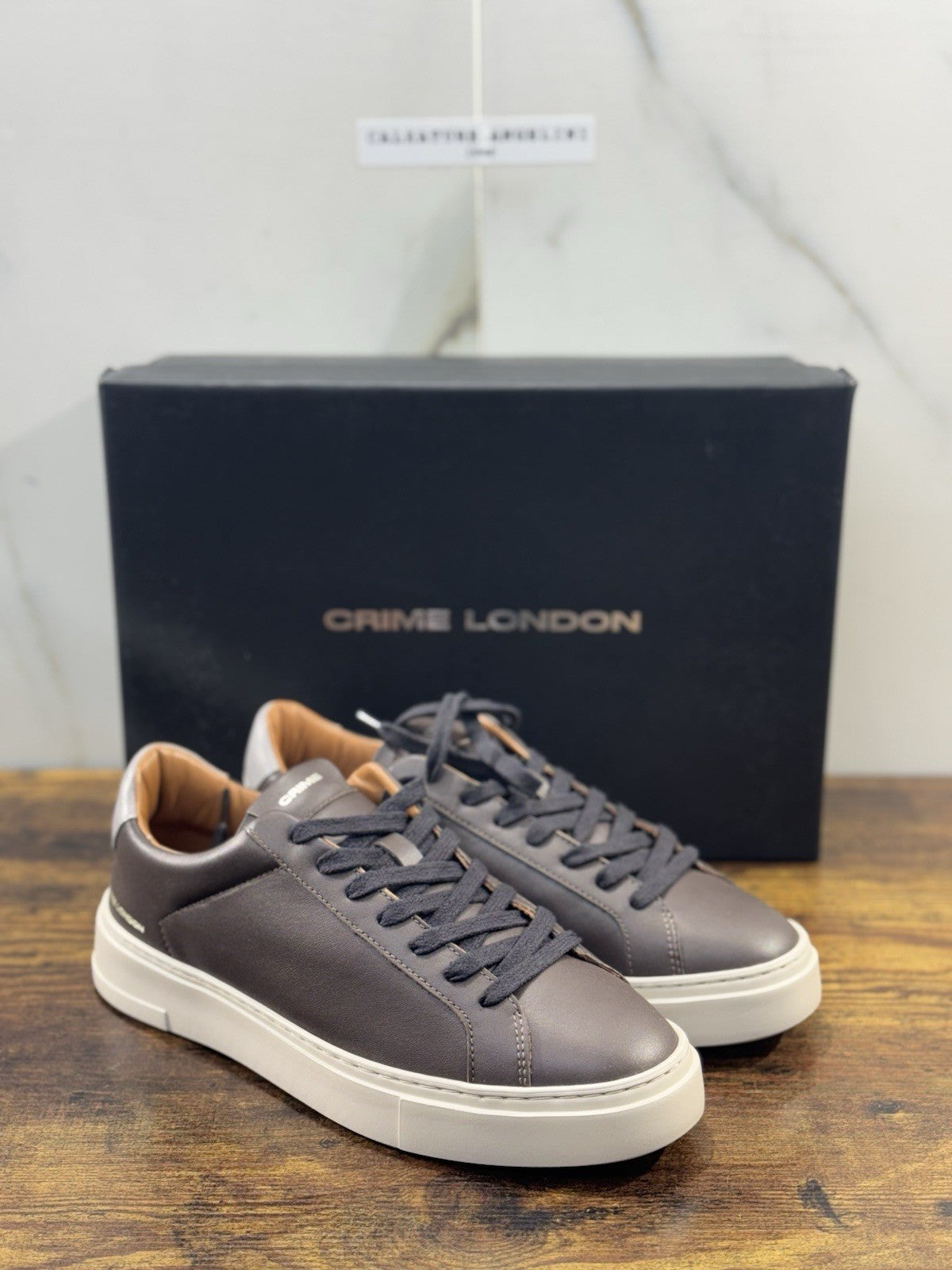 Crime London Sneaker Uomo Extra light Pelle T Moro Casual Men Shoes 39