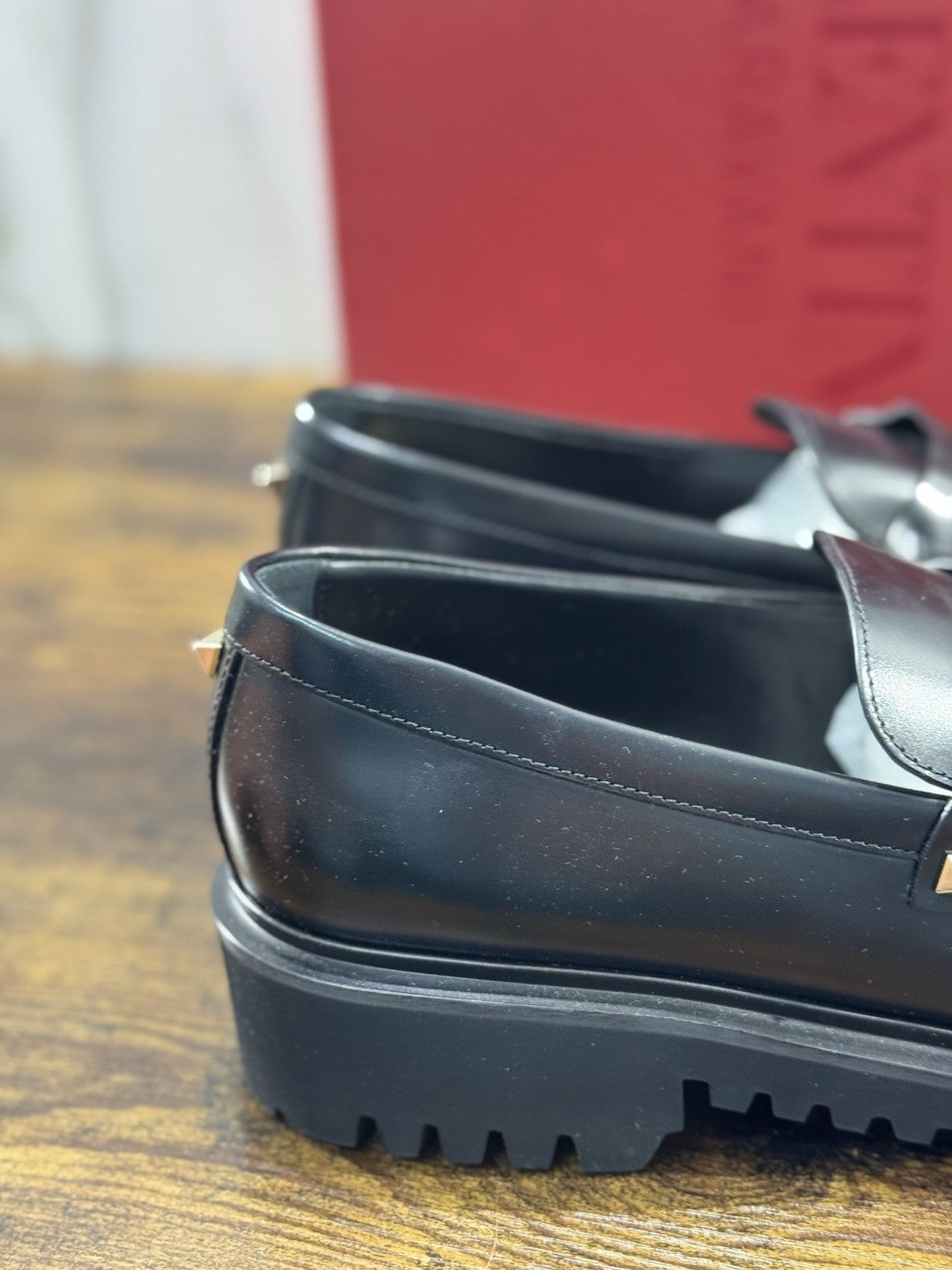 Valentino Garavani Mocassino Rockstud Pelle Nero Donna 40