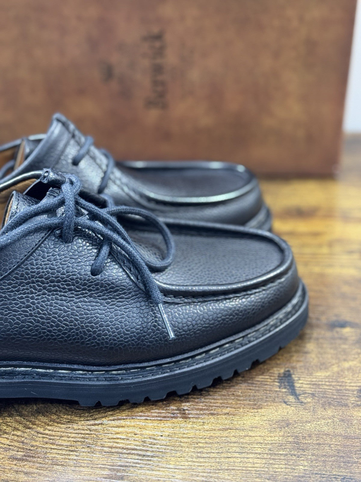 Berwick 1707 Paraboot Uomo Pelle Nero Fondo Vibram Casual Men Shoes 42