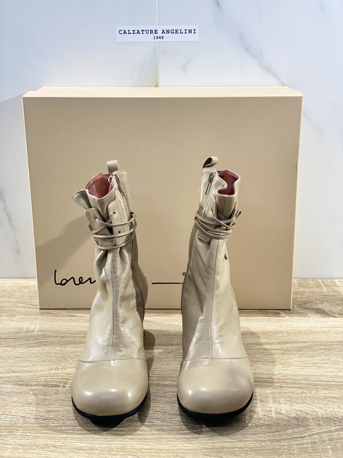 Lorena Paggi Boot donna 22505 pelle Palissandro luxury boot 39