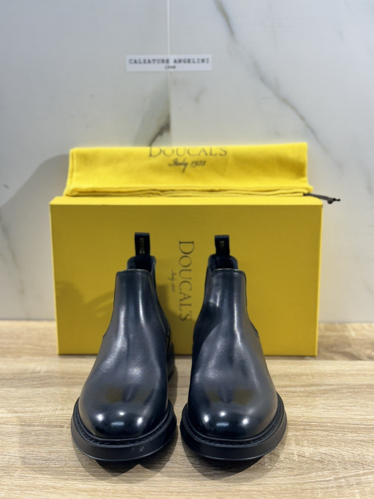 Doucal’s Chelsea Boot Uomo Luxury Men Doucal’s Men Boot Pelle Nero 40