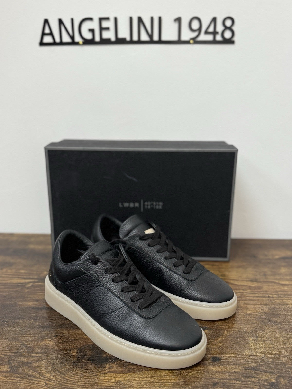 Low Brand Sneaker Pelle Nera Casual Uomo 41