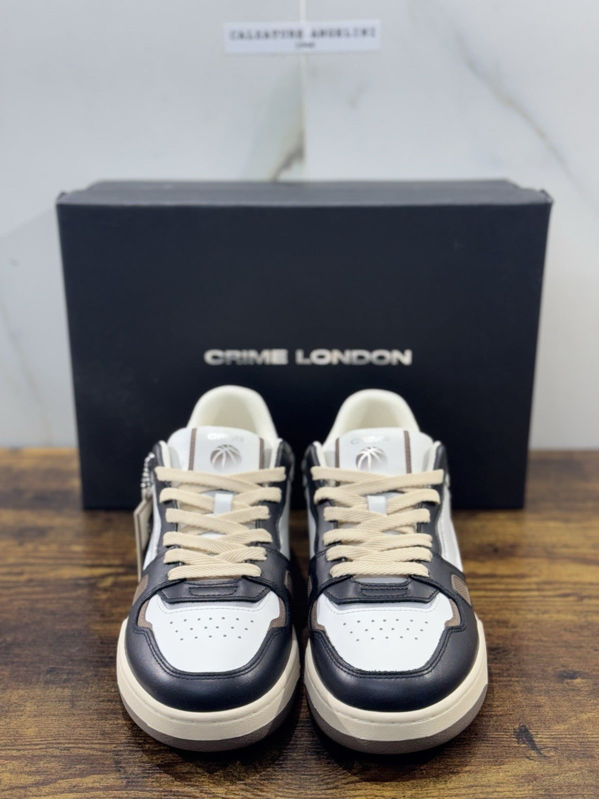 Crime London Sneaker Uomo Off Court Og Pelle Nero Casual Men Shoes 41