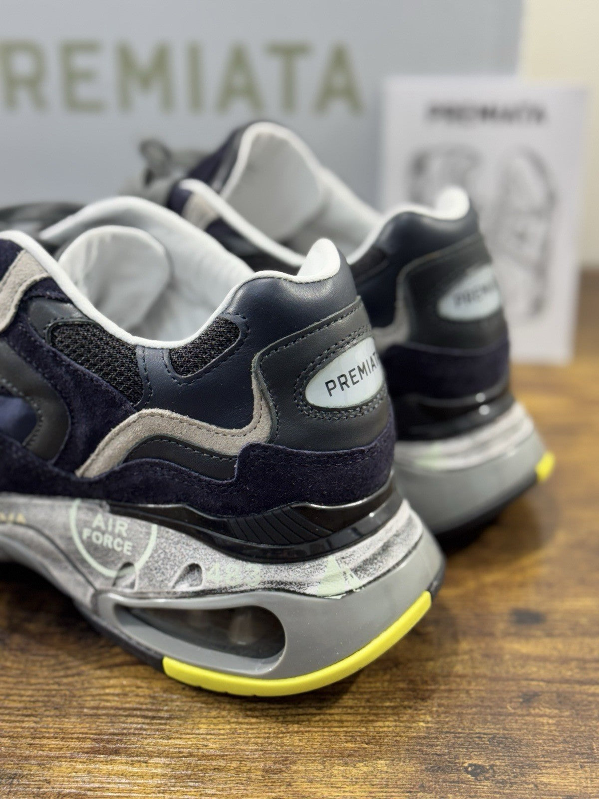 Premiata Sneaker Uomo Sharky Blu Casual Premiata Men Shoe 41