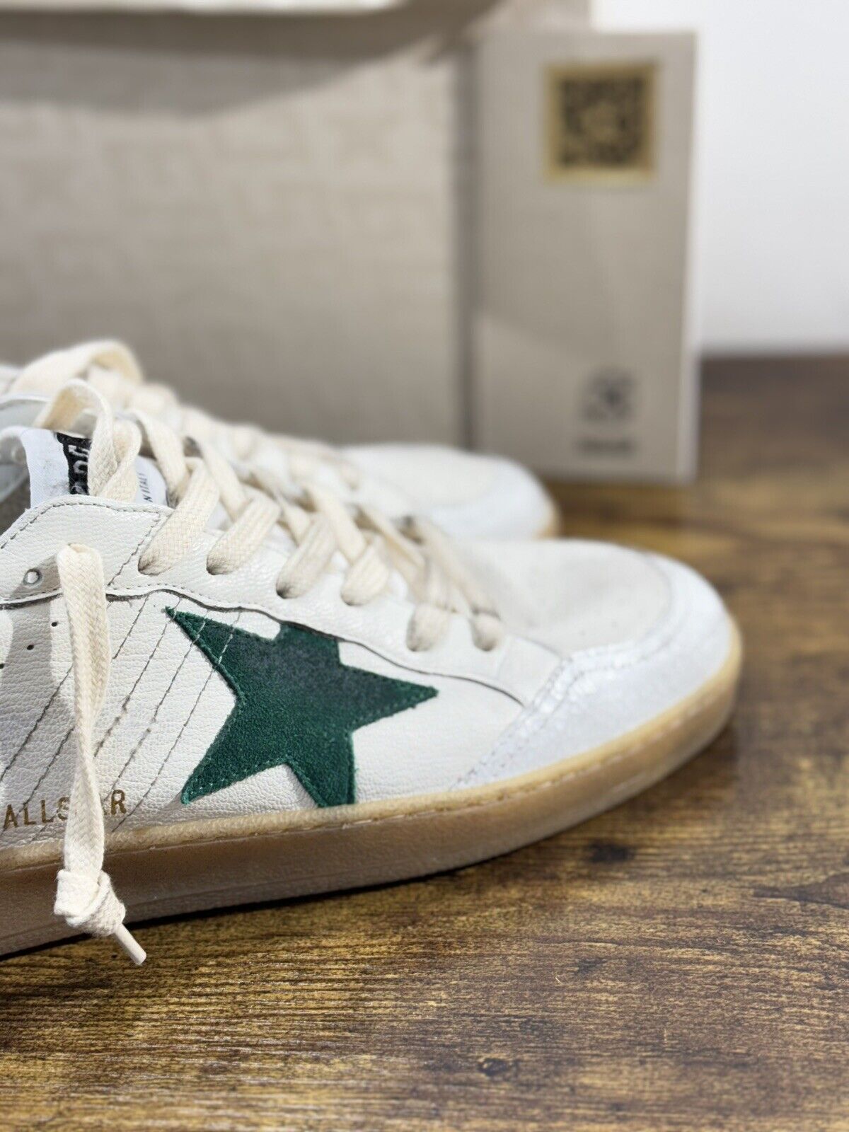 Golden Goose Ball Star Sneaker Uomo Bianca Green Luxury Casual Golden Goose 44